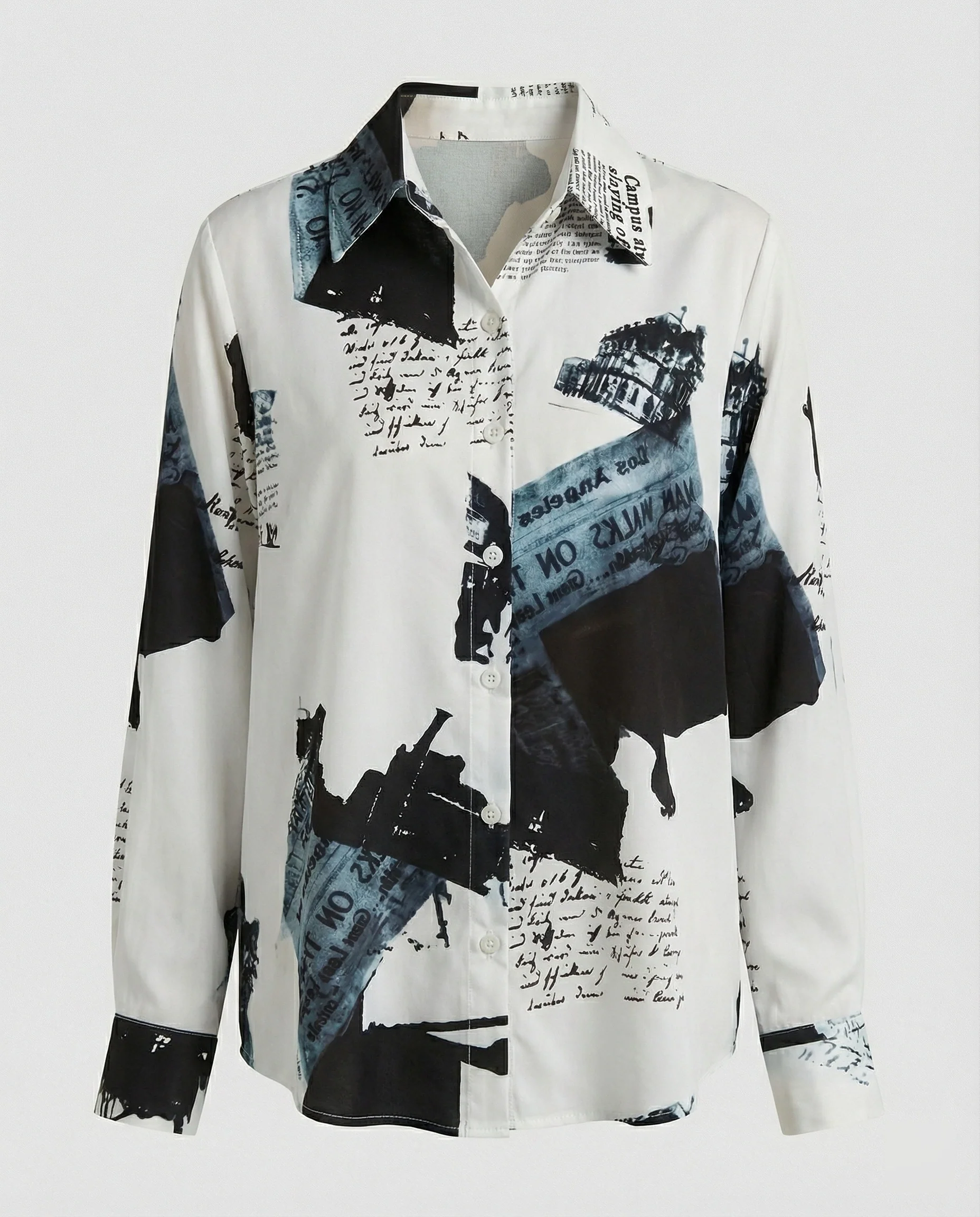 Damen Bluse Oversize Karo - Image 2