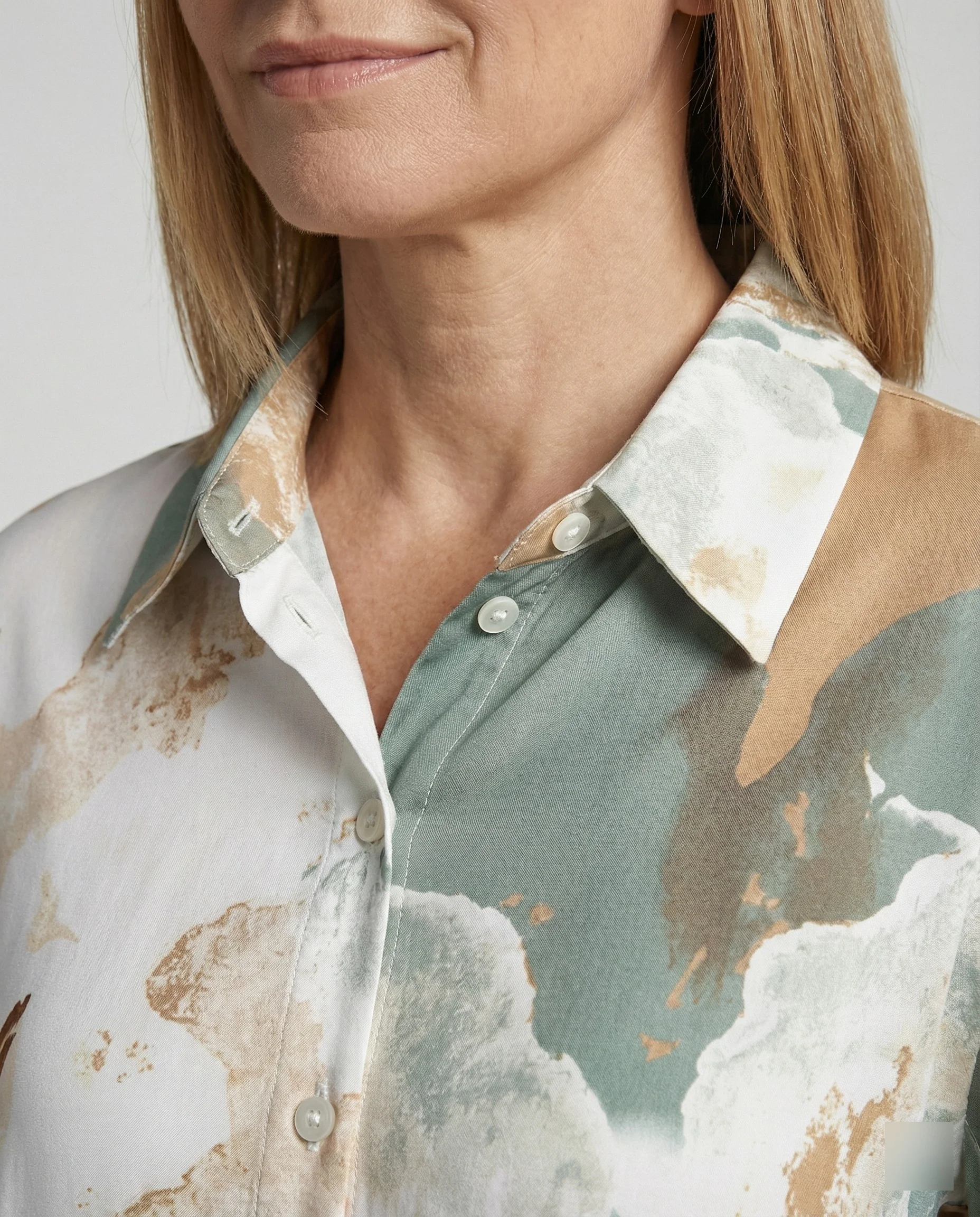 Damen Bluse Oversize Karo - Image 6
