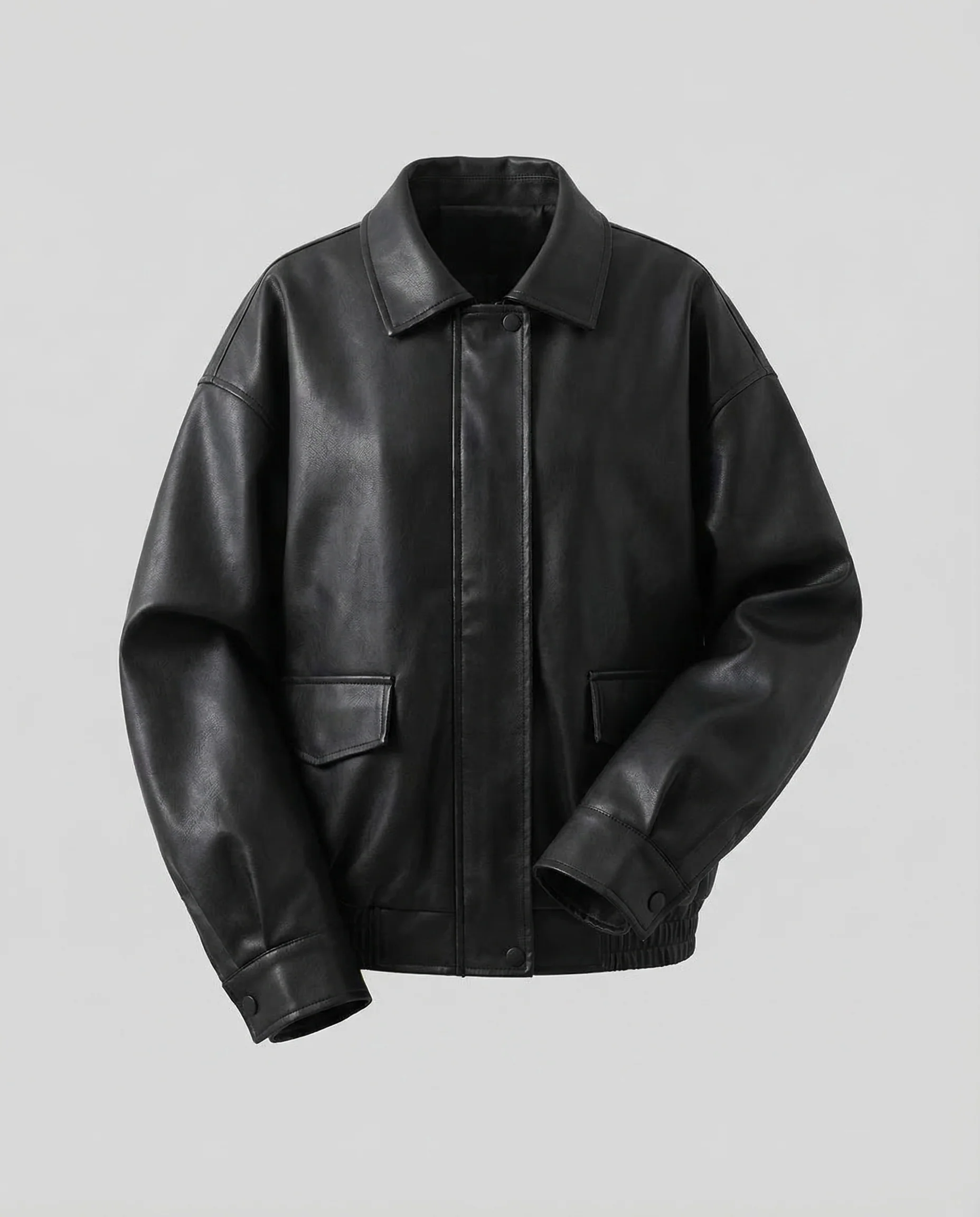 Damen Kunstlederjacke Boxy - Image 5