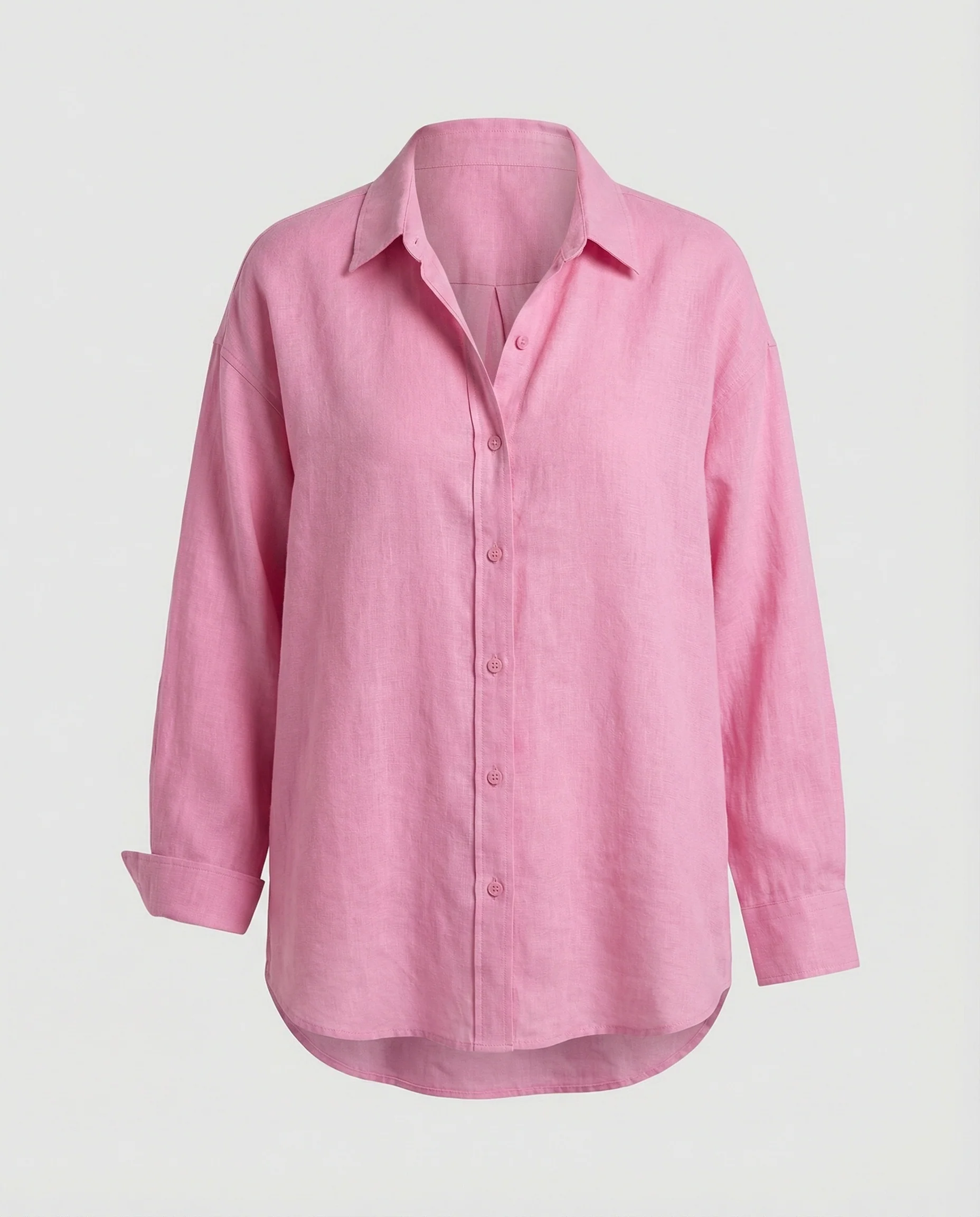 Damen Bluse Leinen Oversize - Image 2