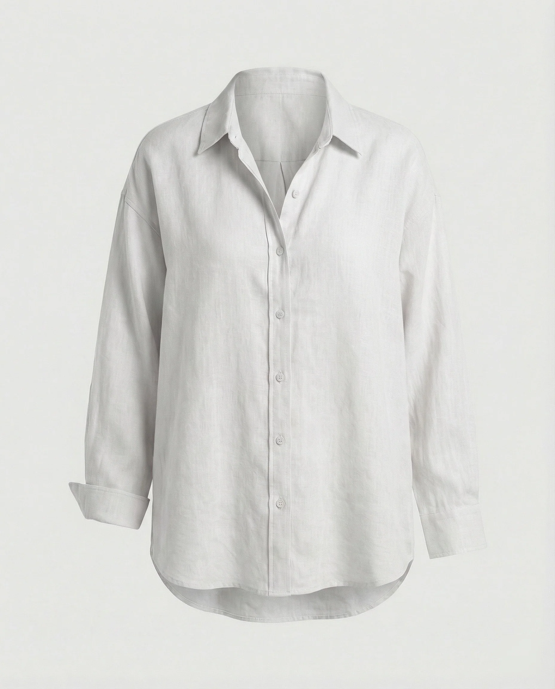 Damen Bluse Leinen Oversize - Image 3