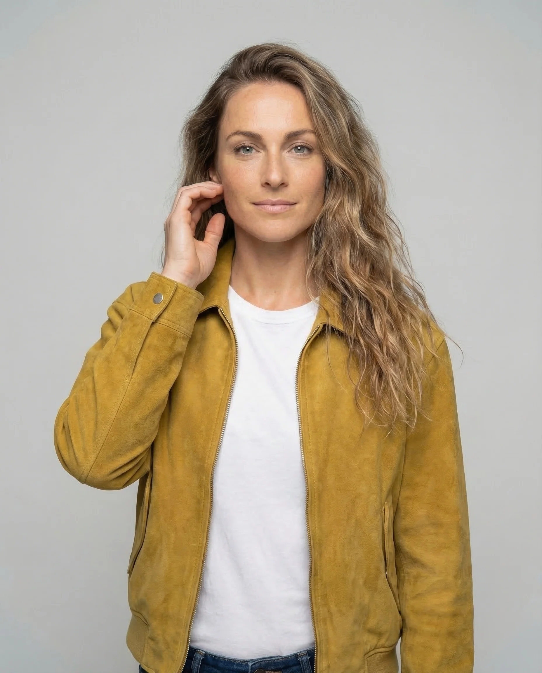 Damen Velours Blouson Oversize - Image 2