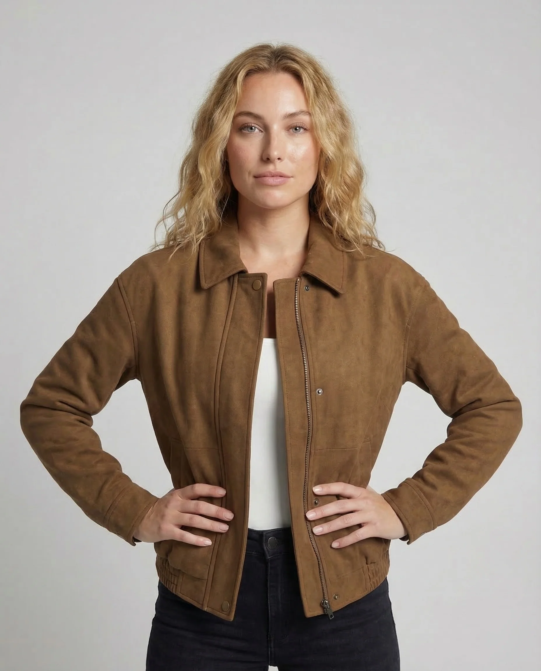 Damen Veloursjacke Oversize - Image 2