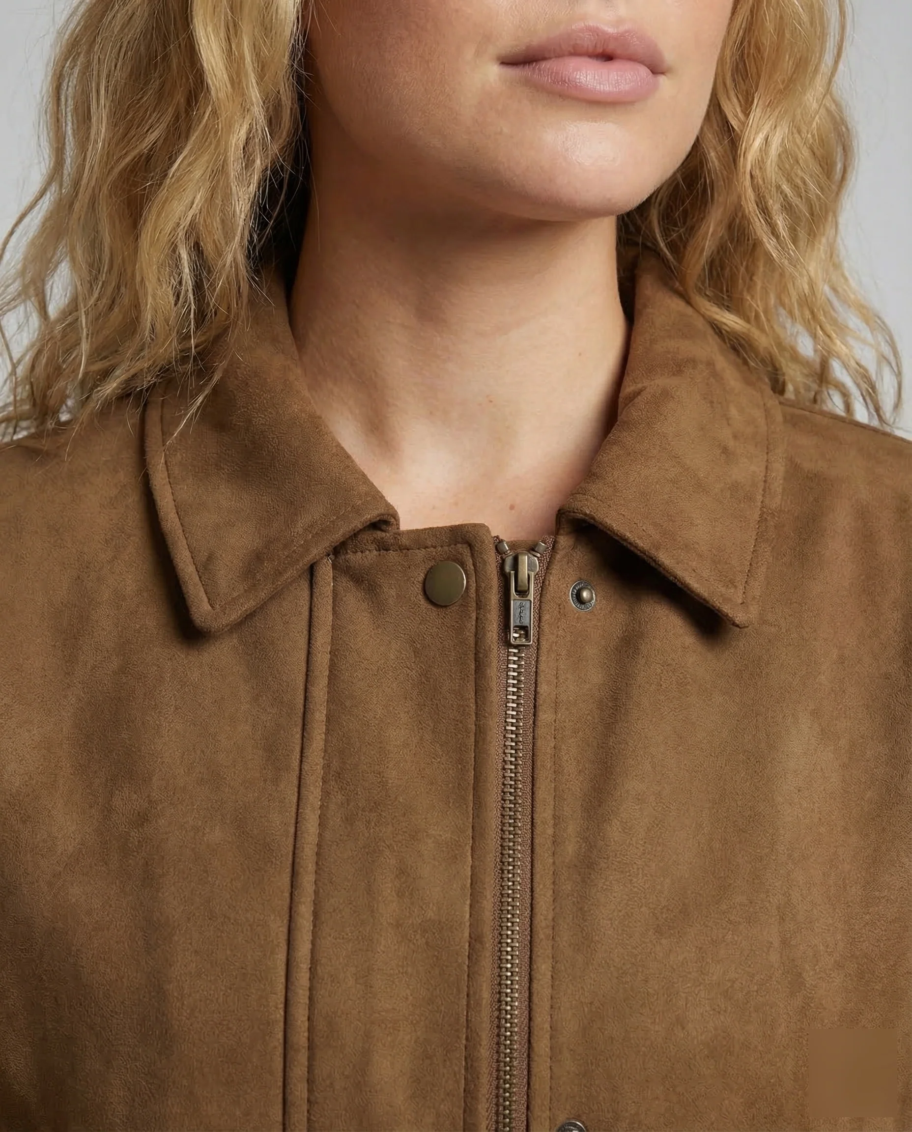 Damen Veloursjacke Oversize - Image 3