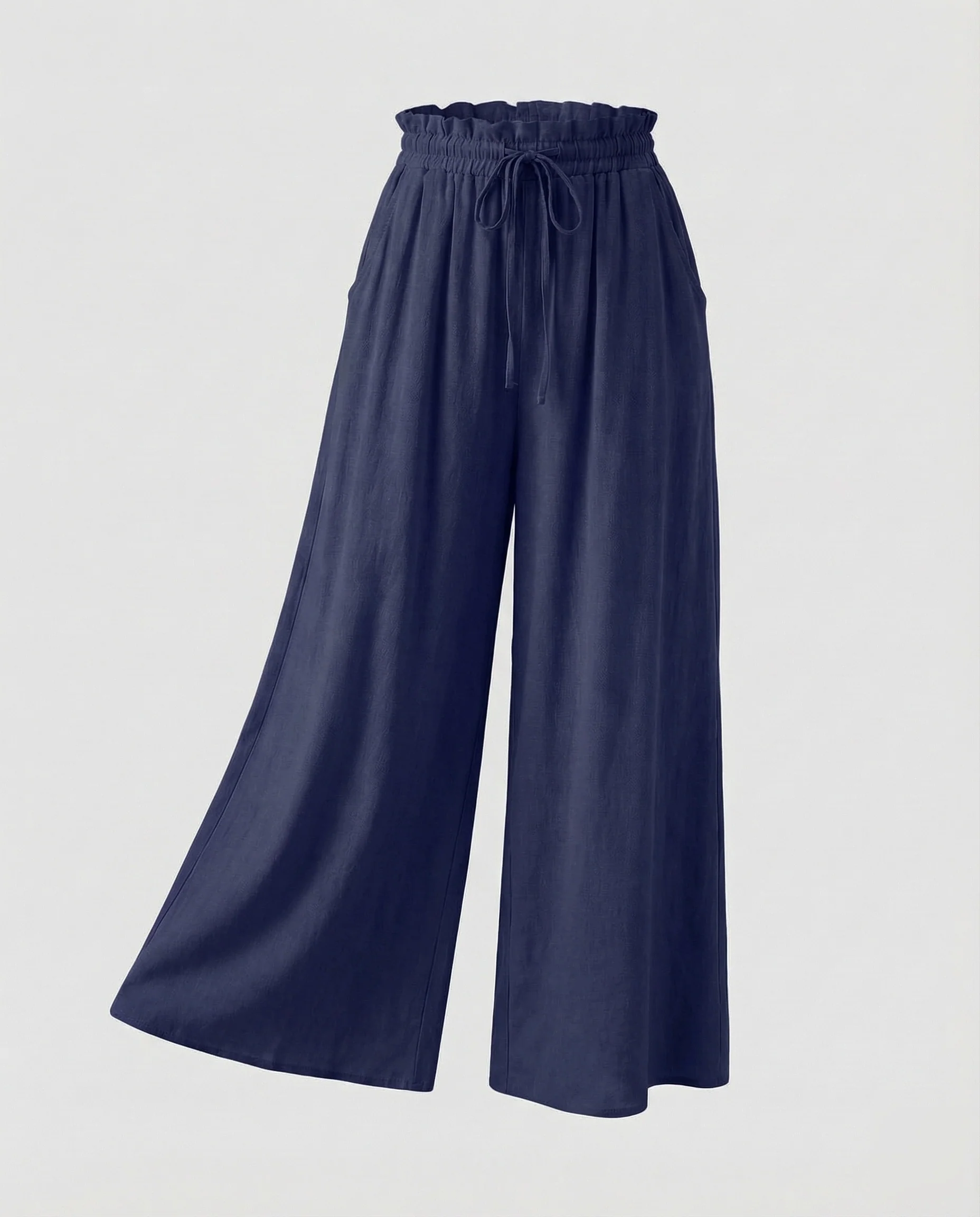 Damen Palazzo Hose Elastikbund - Image 6