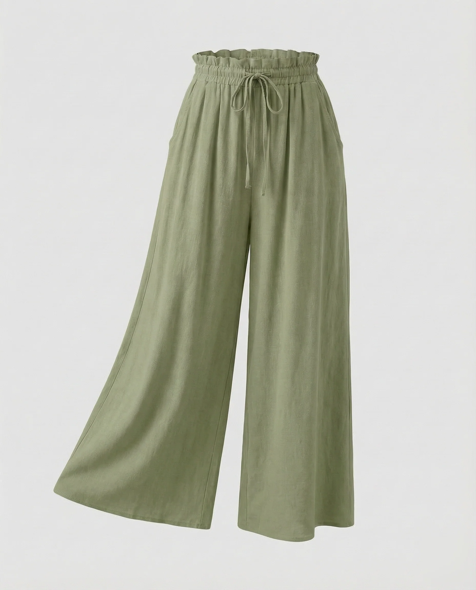 Damen Palazzo Hose Elastikbund - Image 8