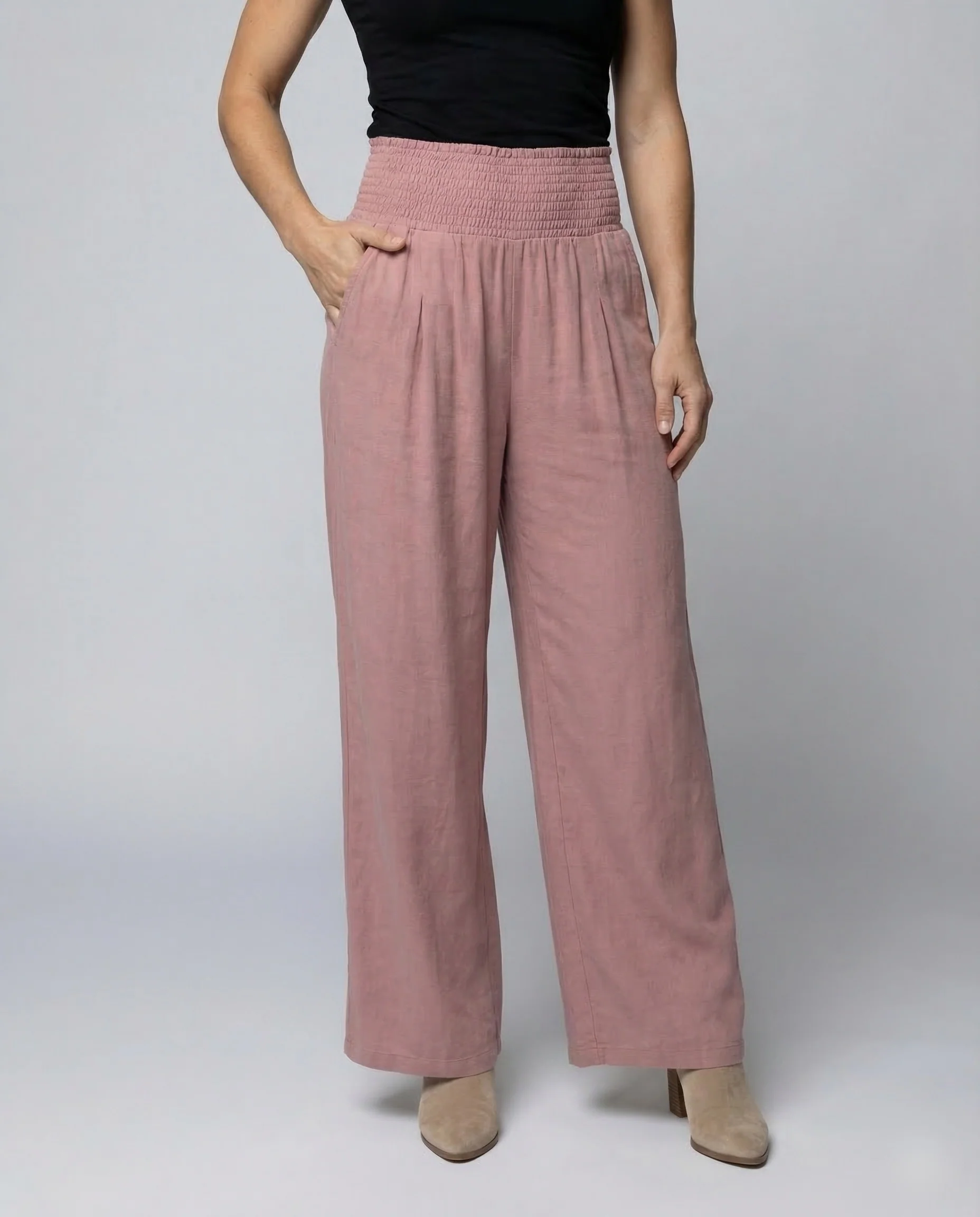 Damen Palazzo Hose Smokbund - Image 2
