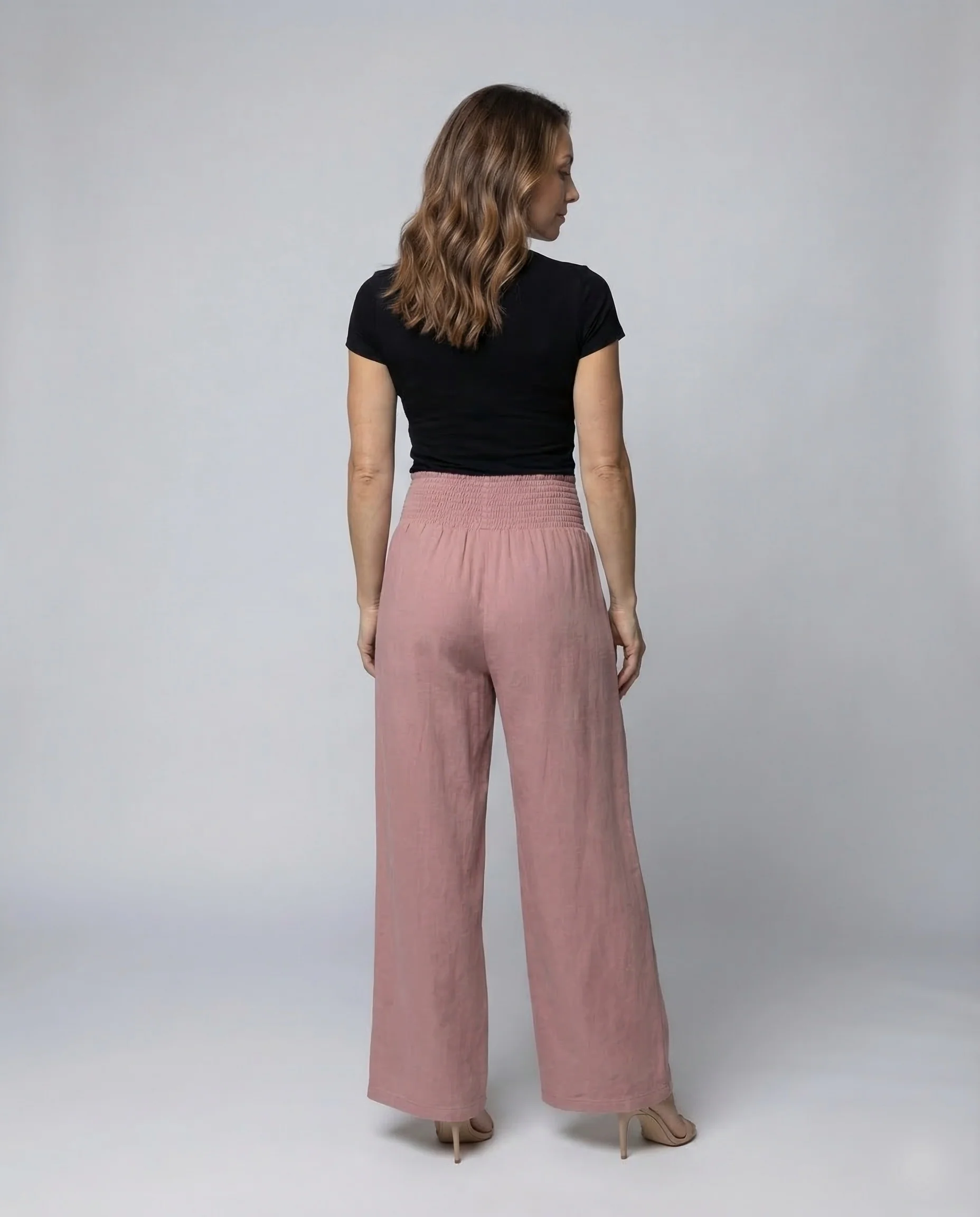 Damen Palazzo Hose Smokbund - Image 4