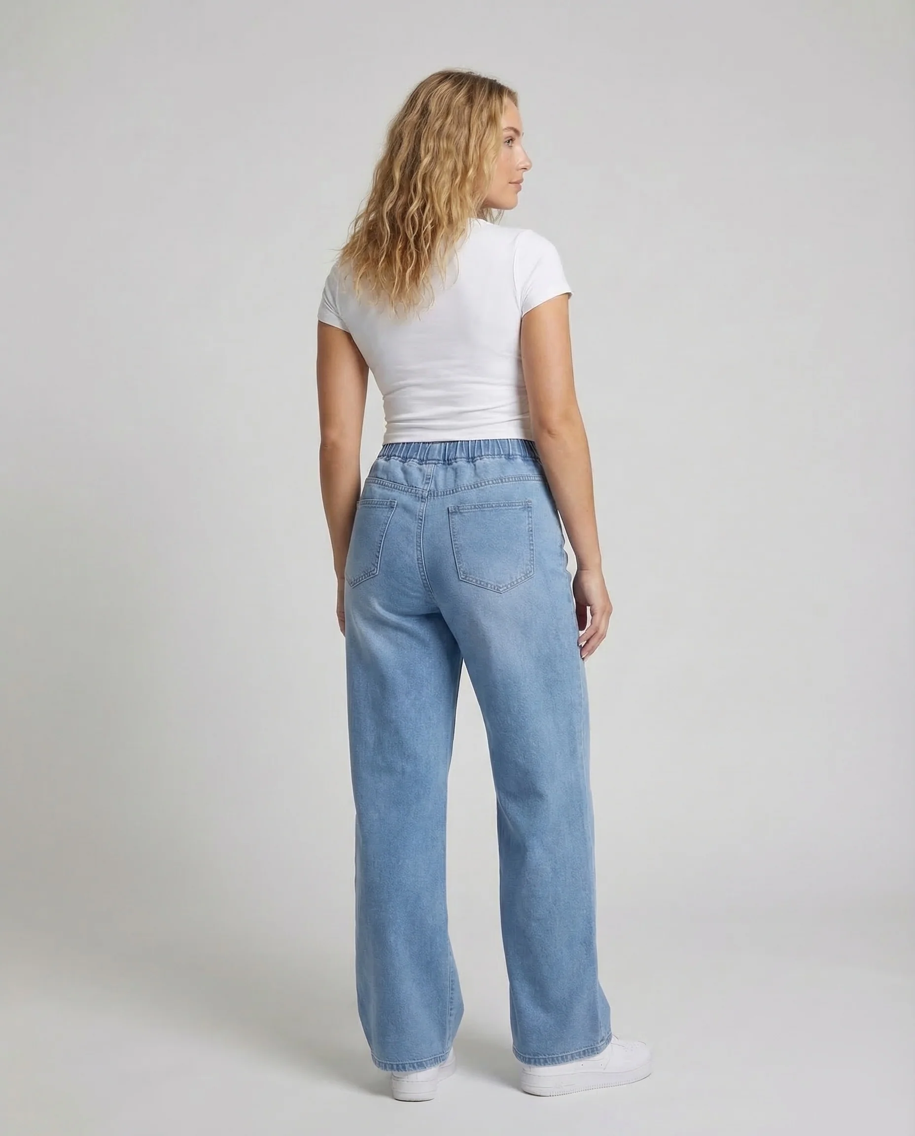 Damen Paperbag Jeans High Waist - Image 4