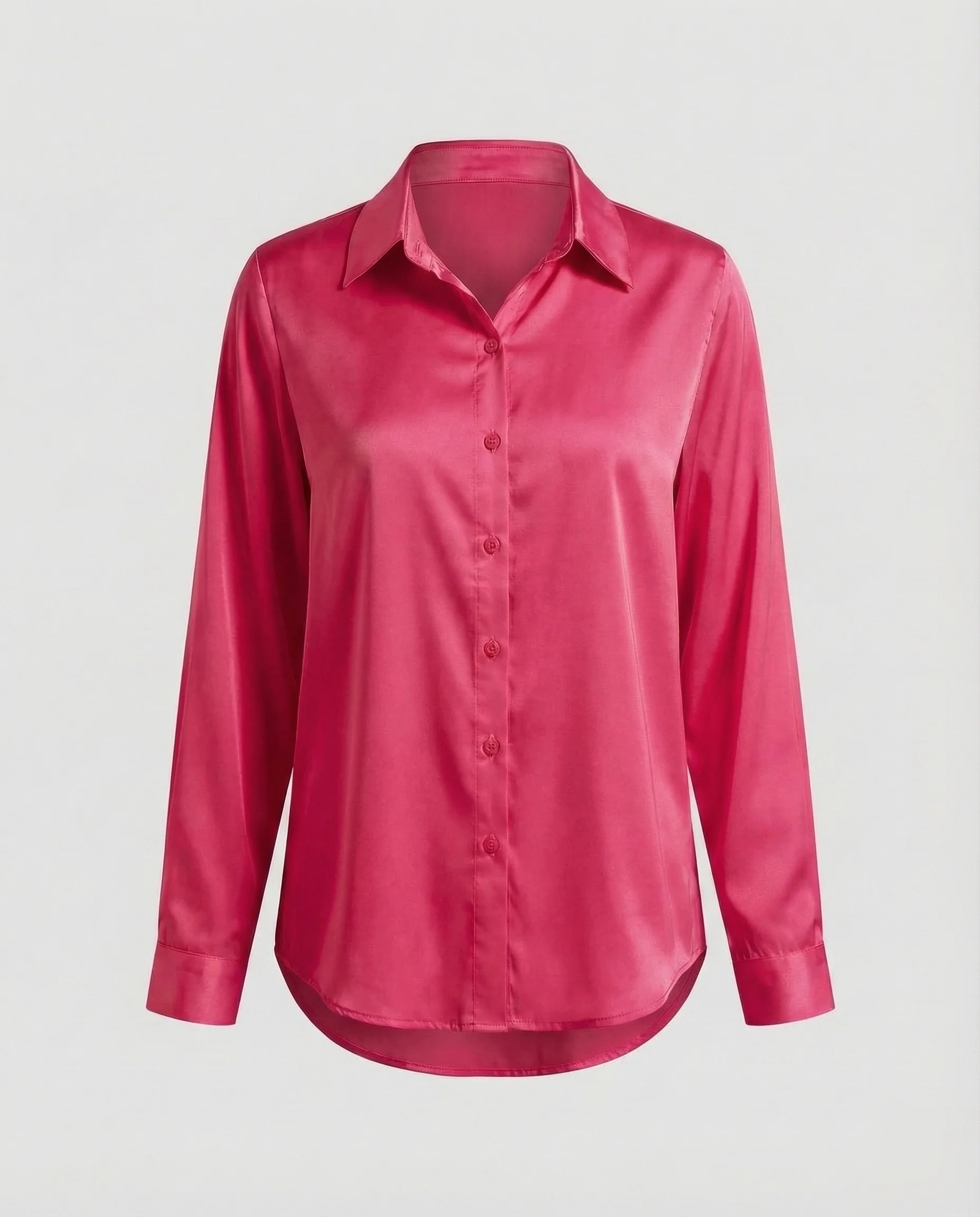 Bluse Damen Satin Knotenbund - Image 15