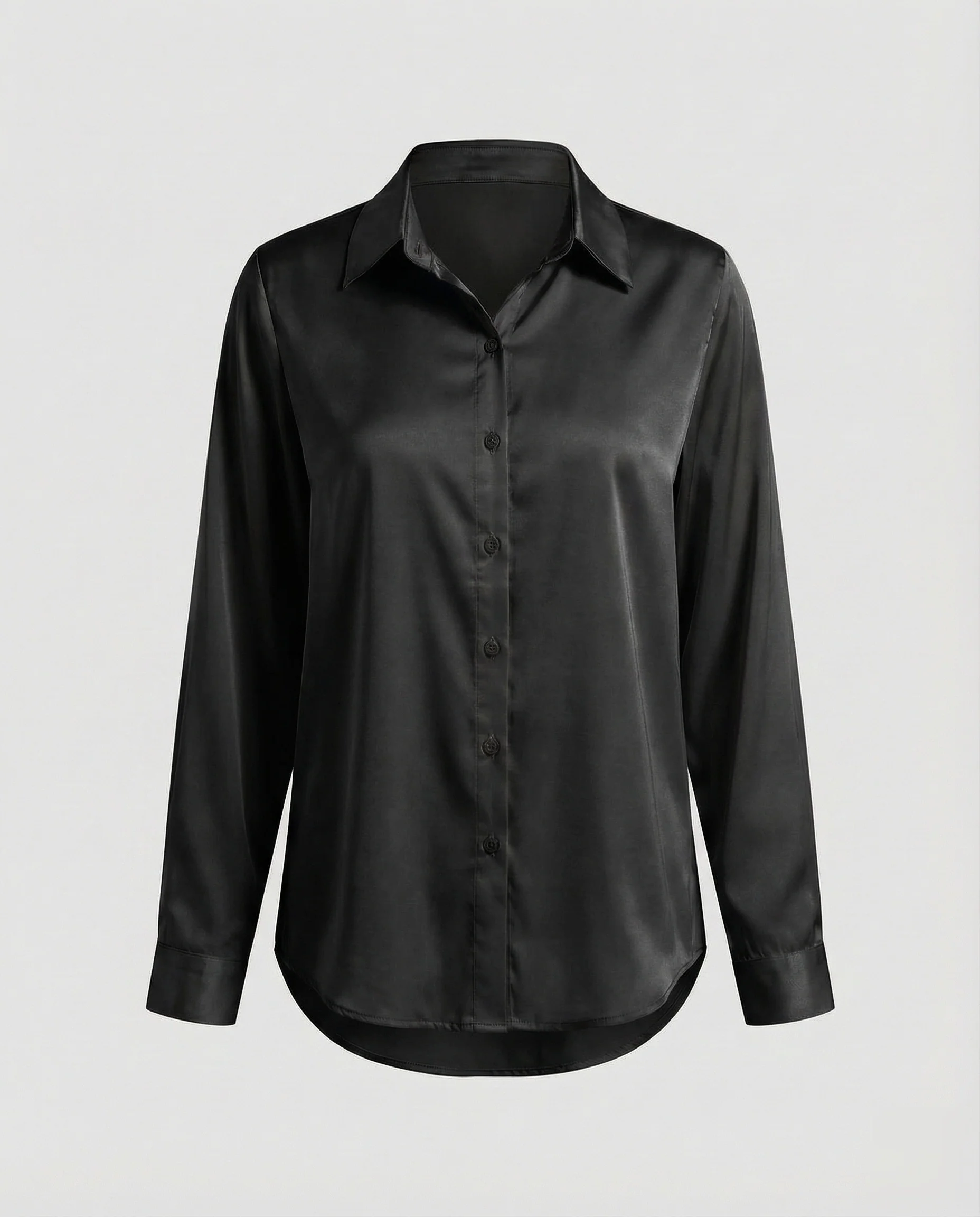 Bluse Damen Satin Knotenbund - Image 16
