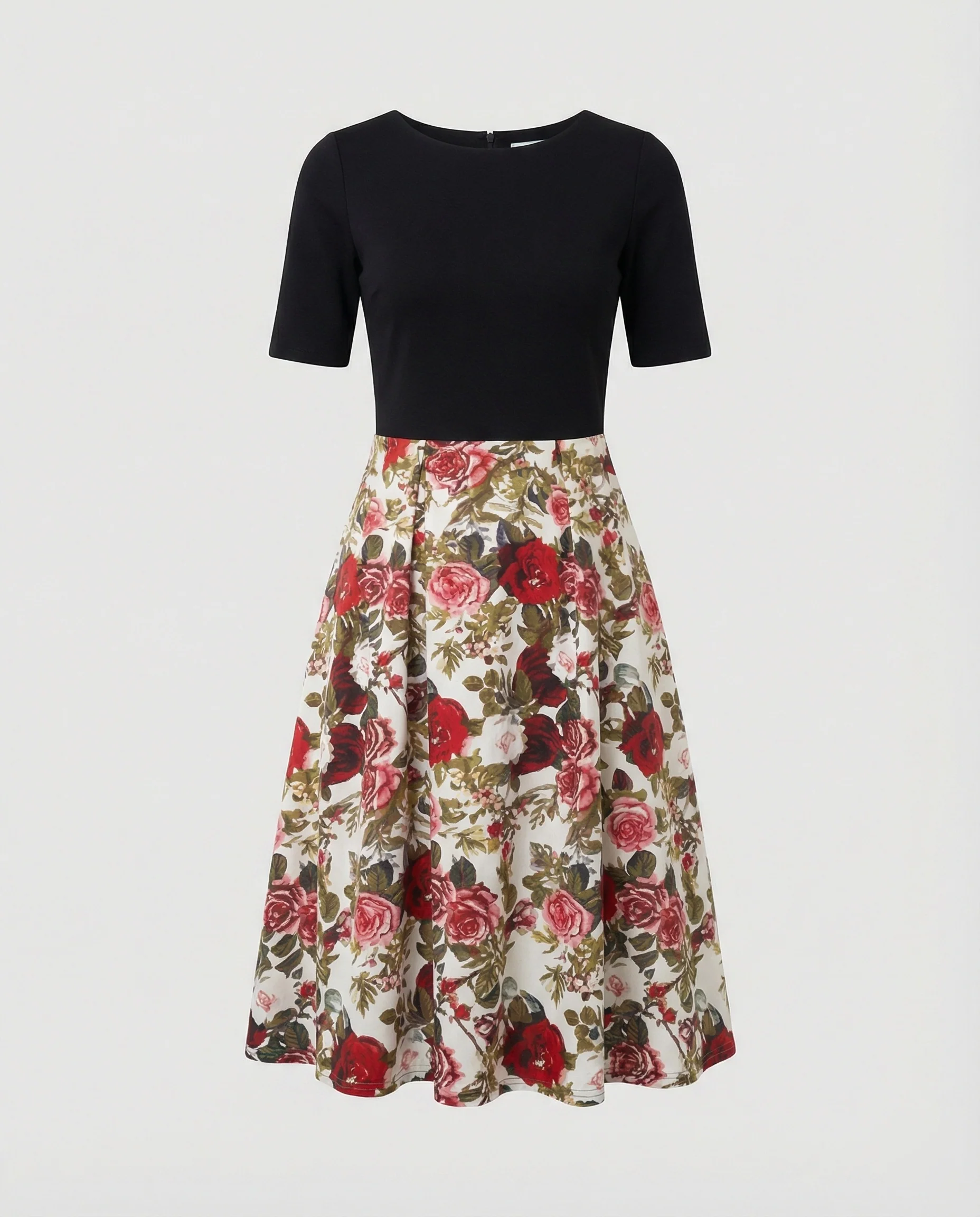 Damen Retro Freizeitkleid mit Blumenmuster - Image 6