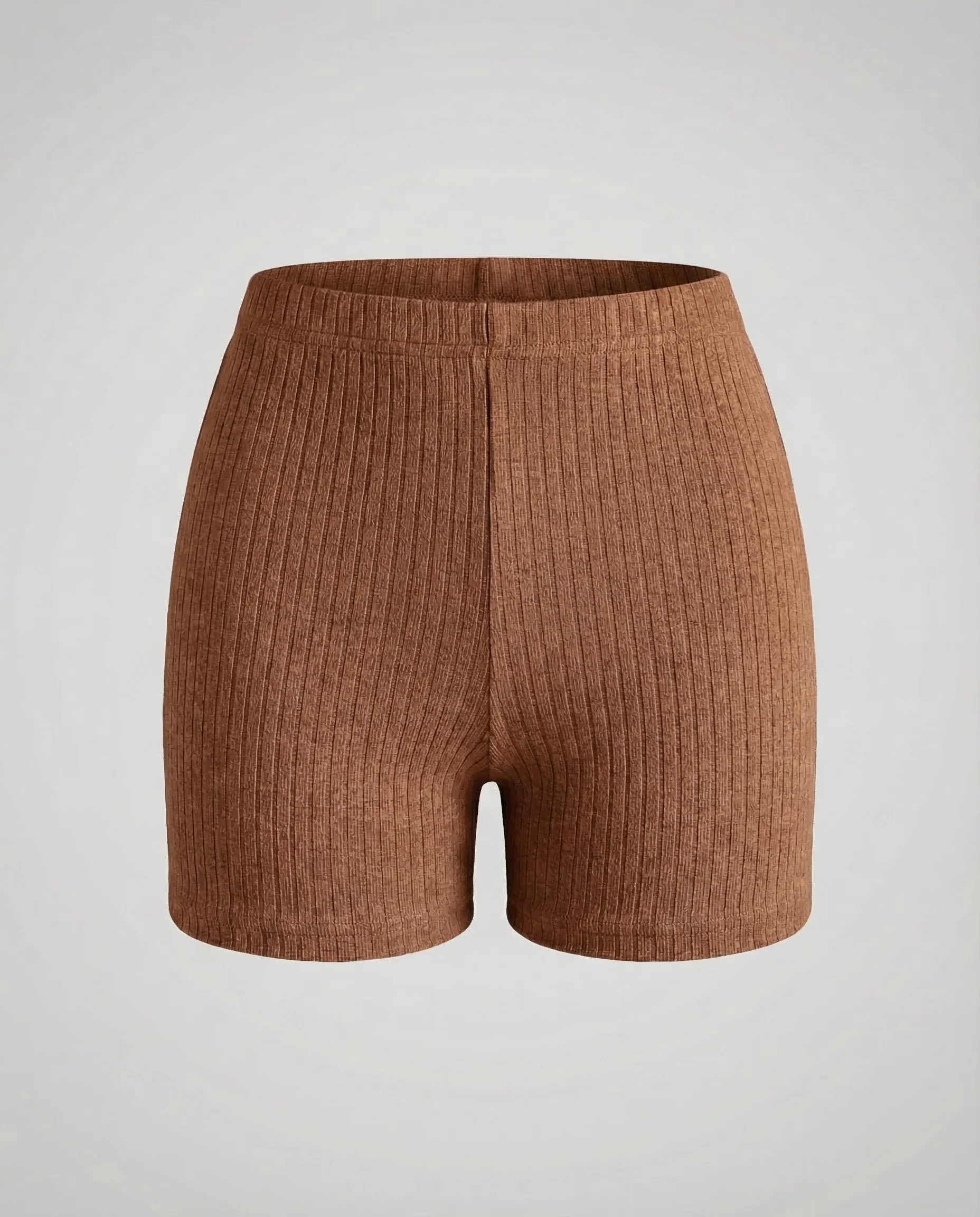 Damen Rippstrick Shorts Elastikbund - Image 6