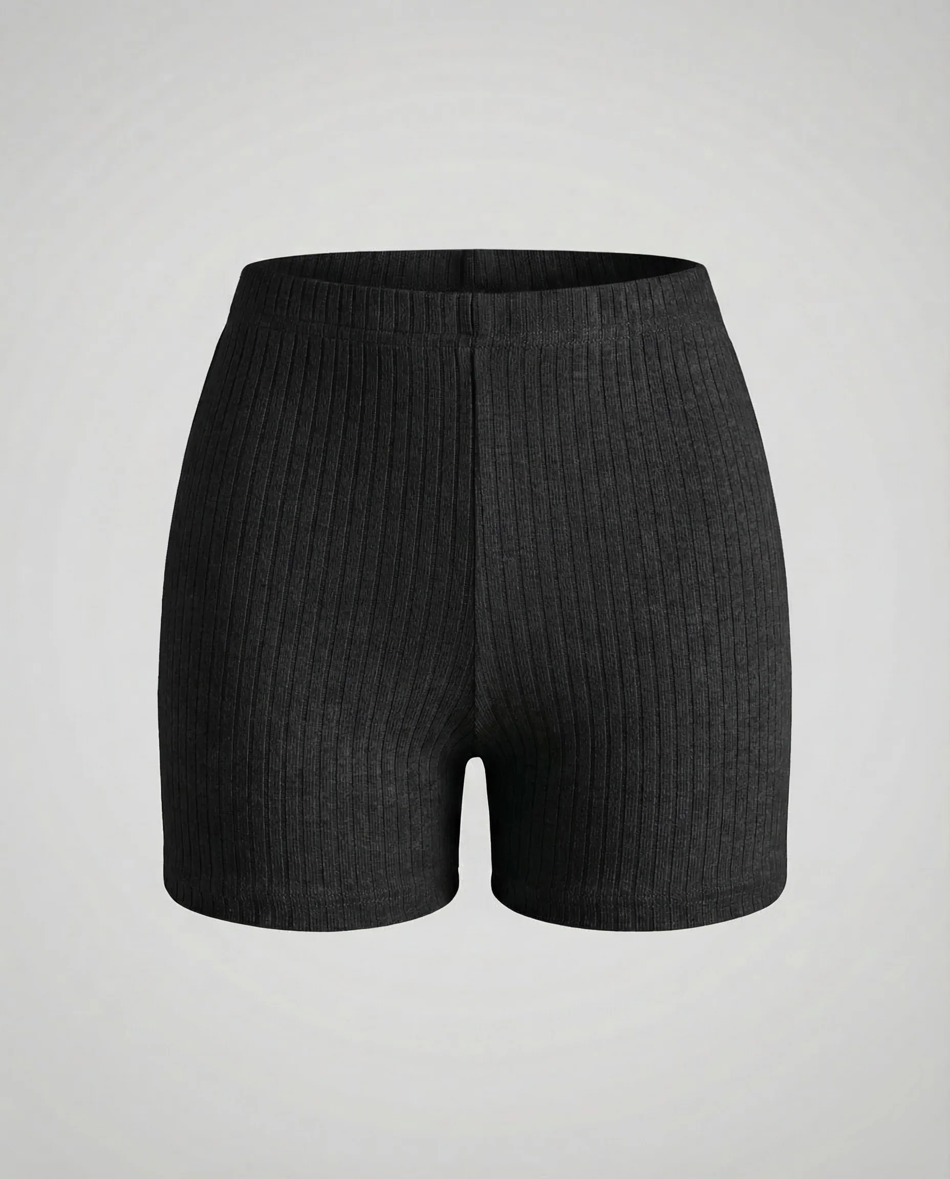 Damen Rippstrick Shorts Elastikbund - Image 8
