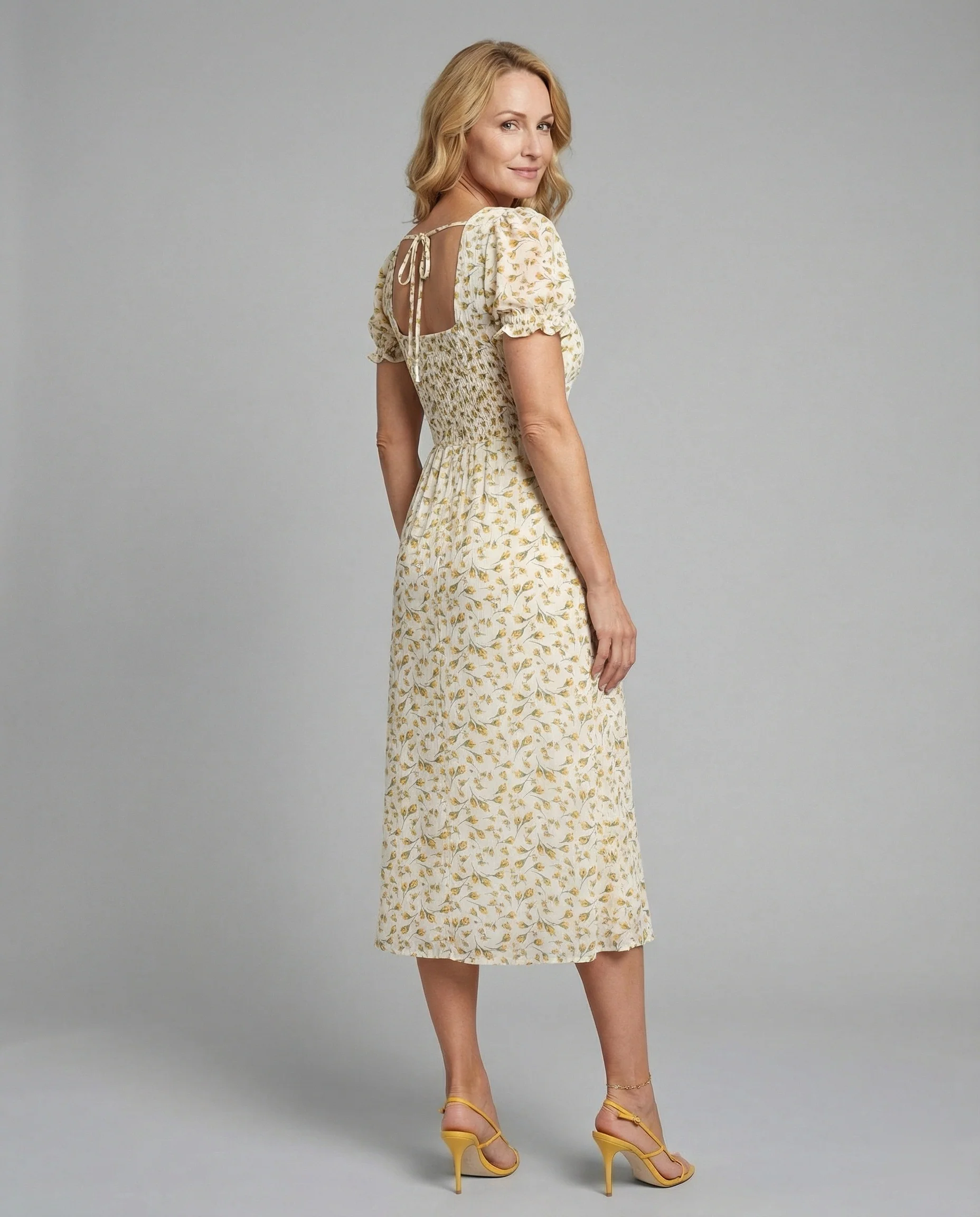 Damen Maxikleid romantisch Smok - Image 3