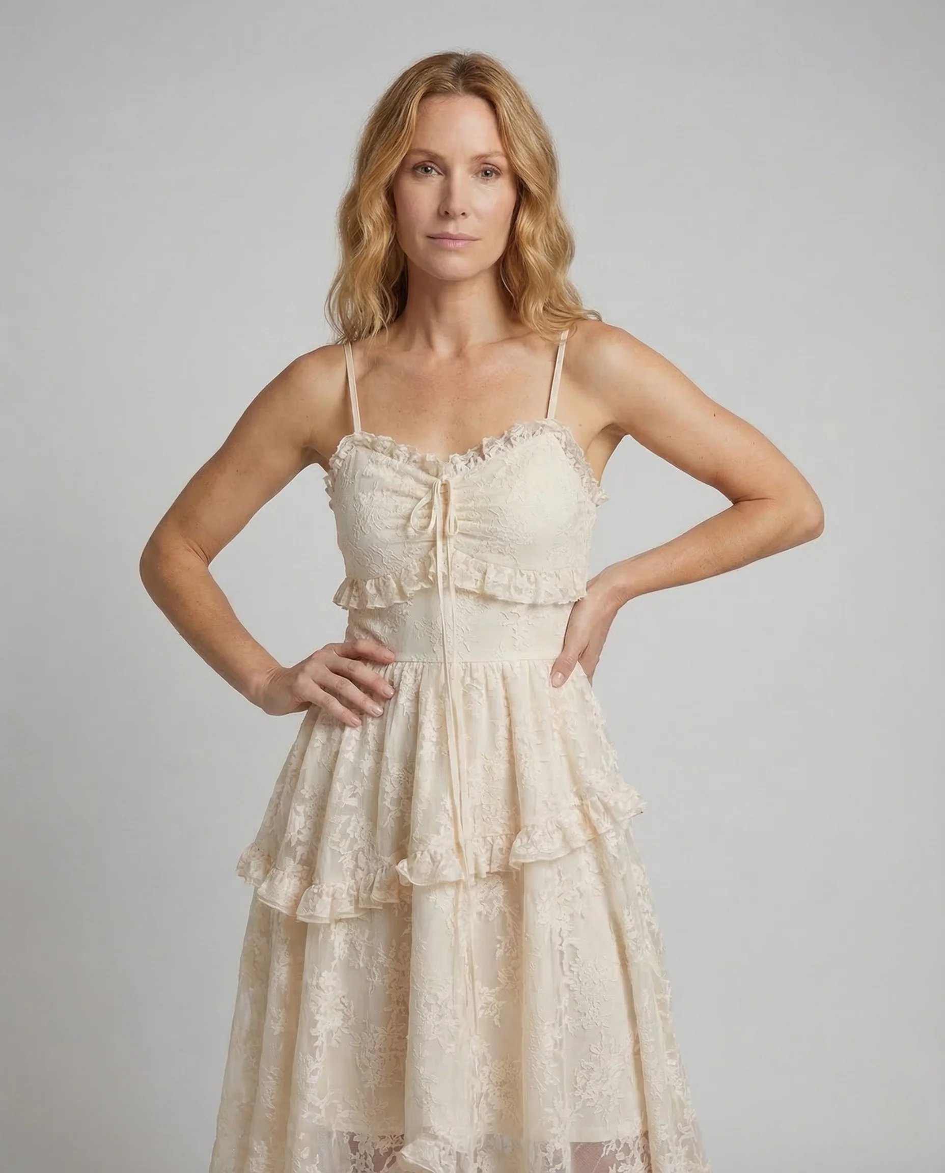 Damen Spitzenkleid Vintage Korsett Bustier - Image 2