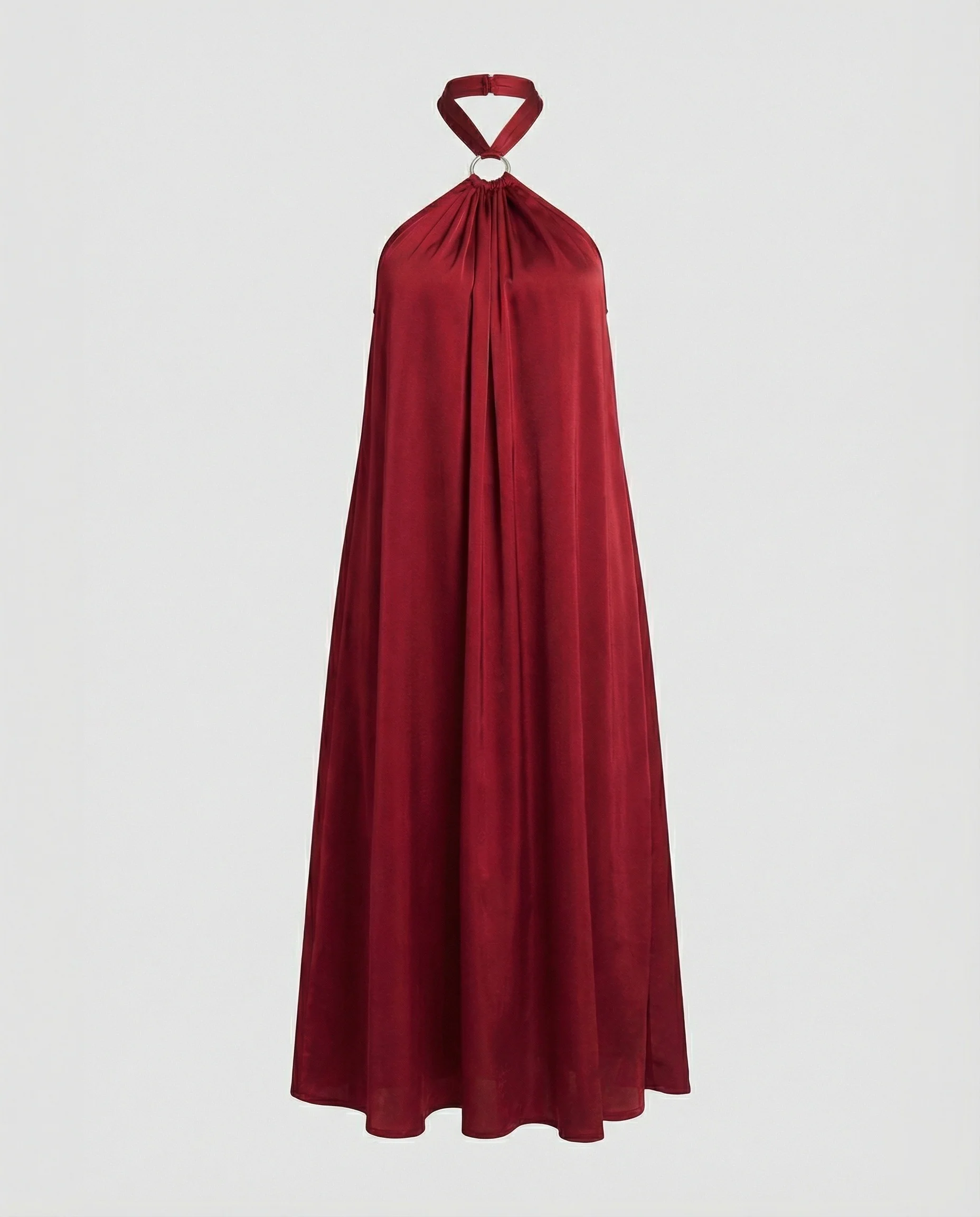 Damen Satin Midikleid mit Rückenausschnitt - Image 4