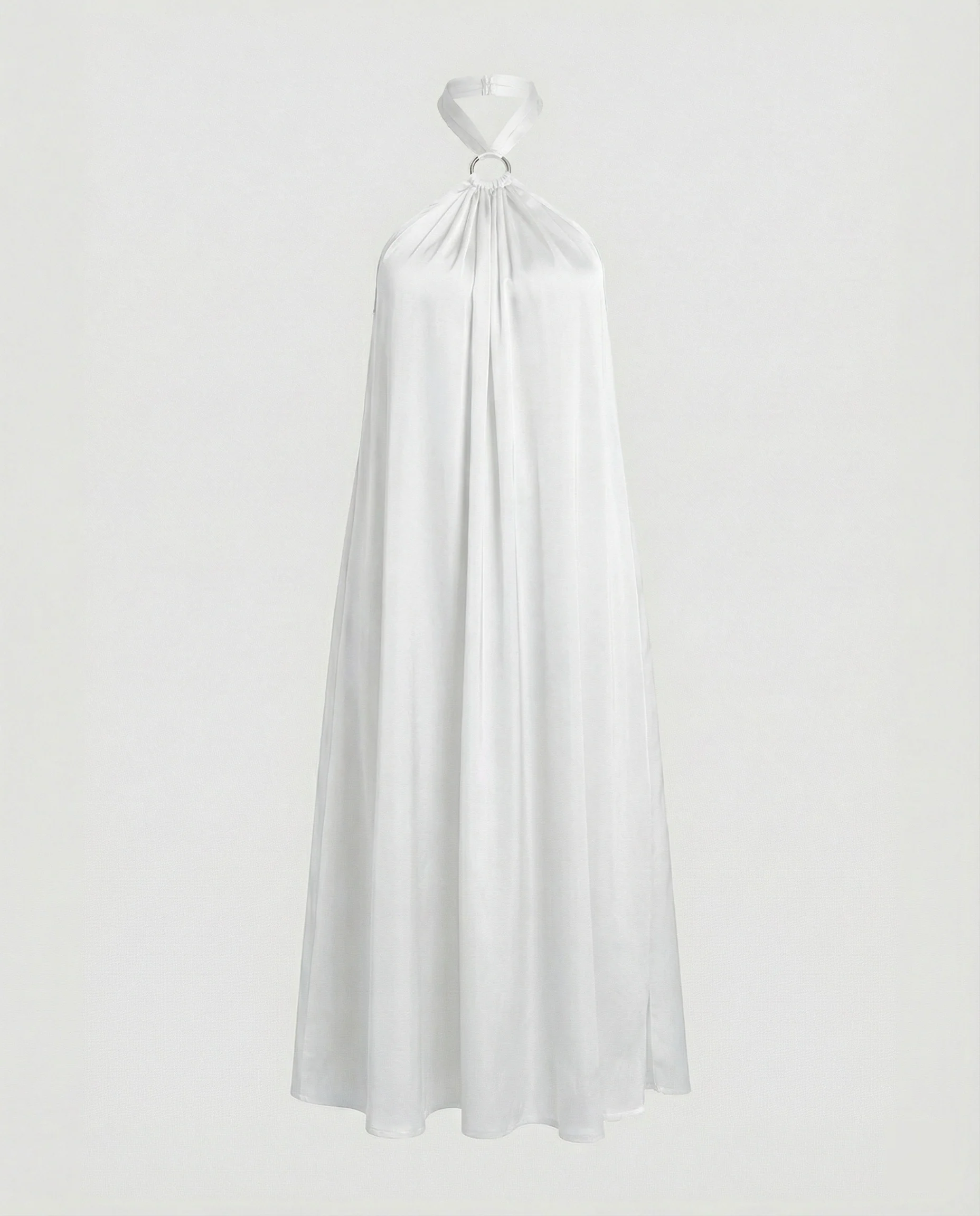 Damen Satin Midikleid mit Rückenausschnitt - Image 5