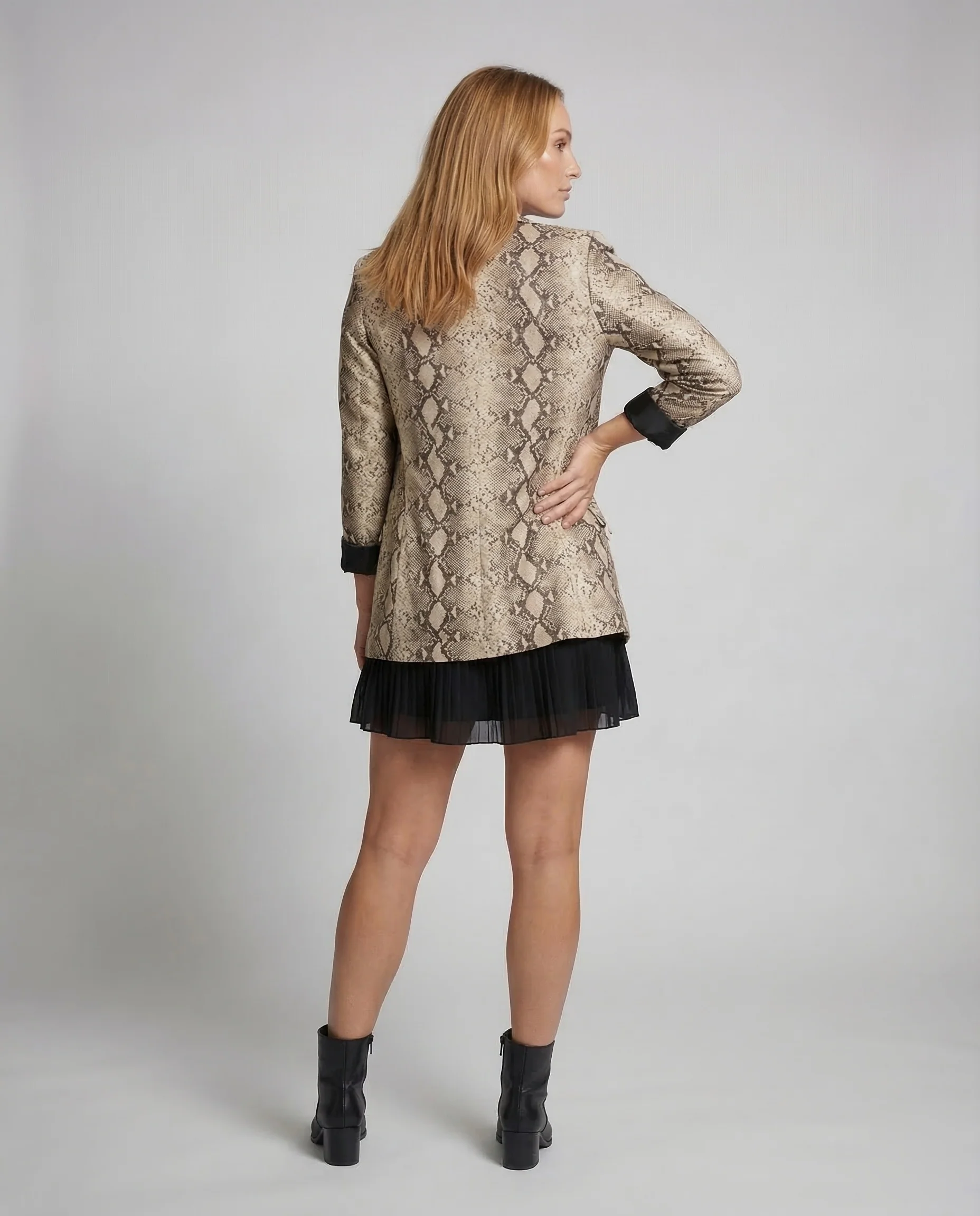 Damen Longblazer Schlangenprint - Image 4