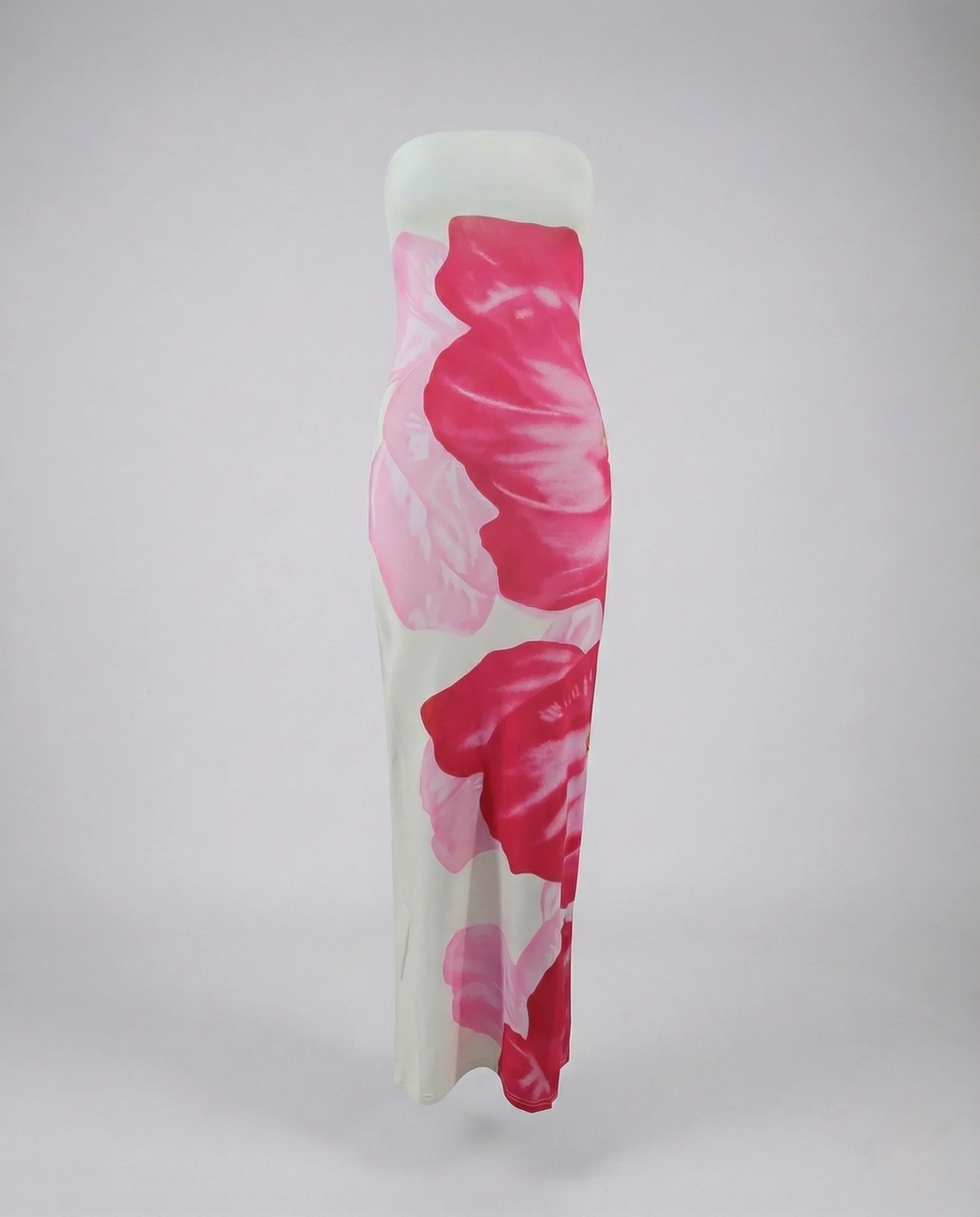 Bandeau Maxikleid Damen Floral - Image 7
