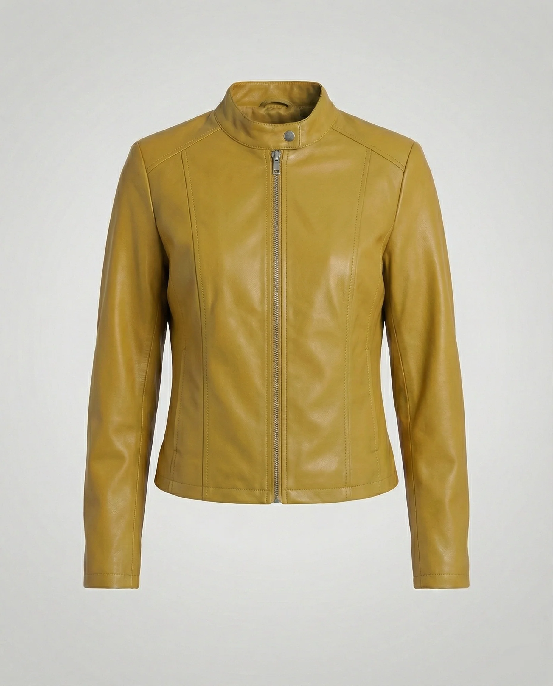 Damen Bikerjacke Lederimitat - Image 6