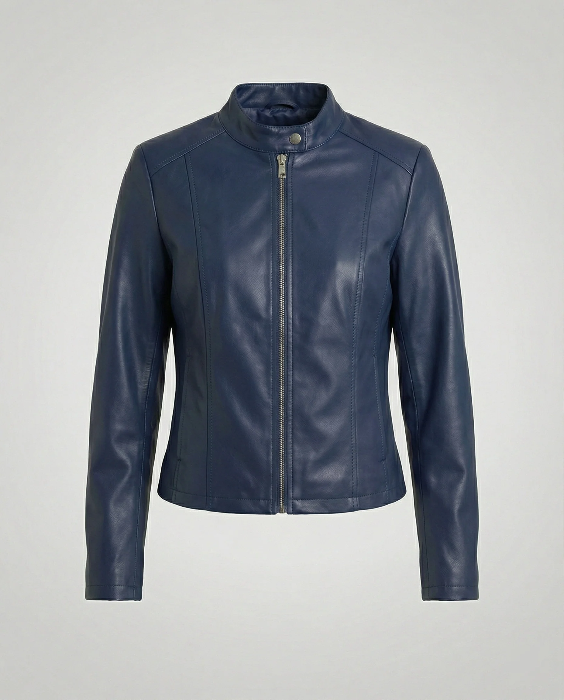 Damen Bikerjacke Lederimitat - Image 8