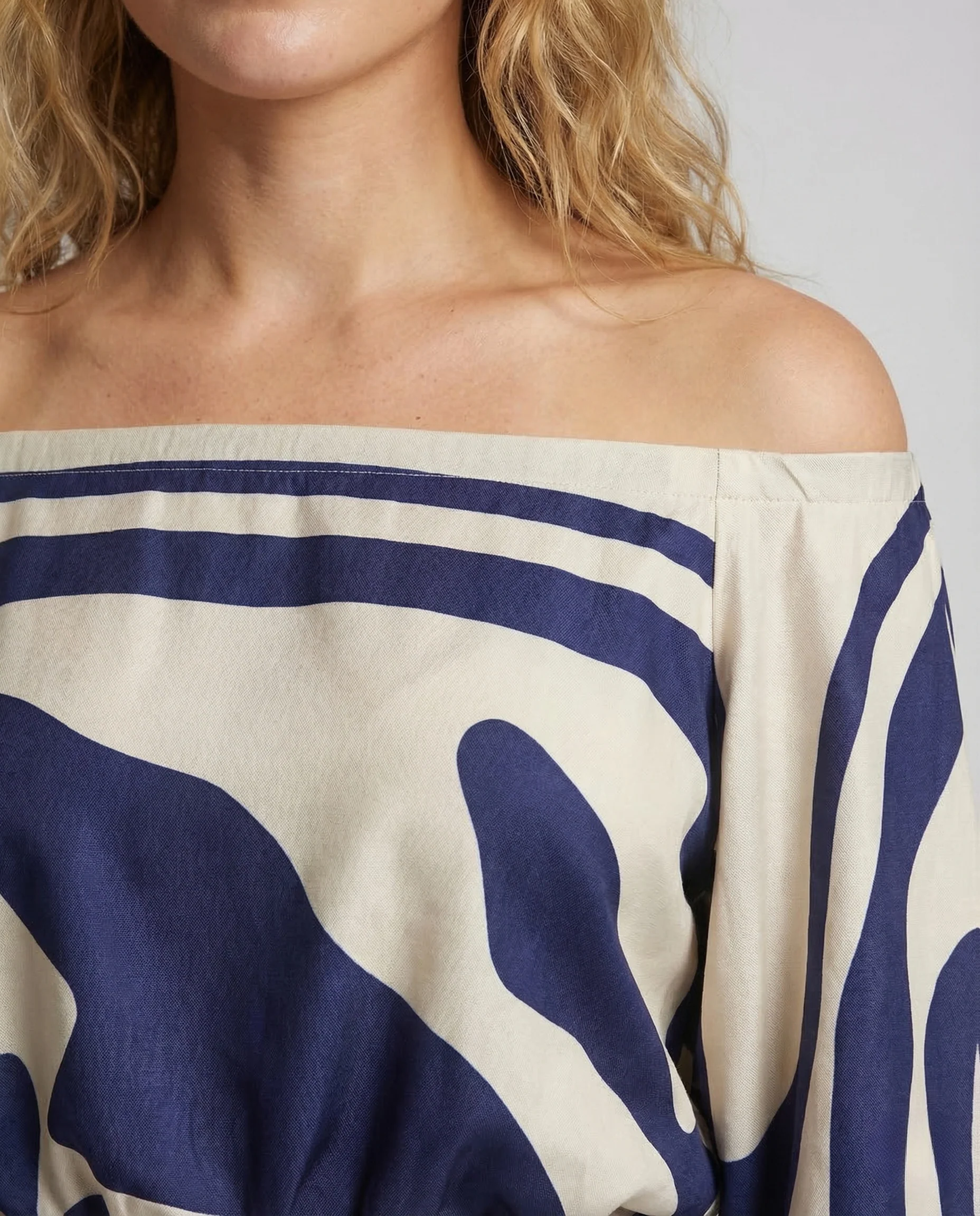 Damen Jumpsuit Schulterfrei Weites Bein - Image 3