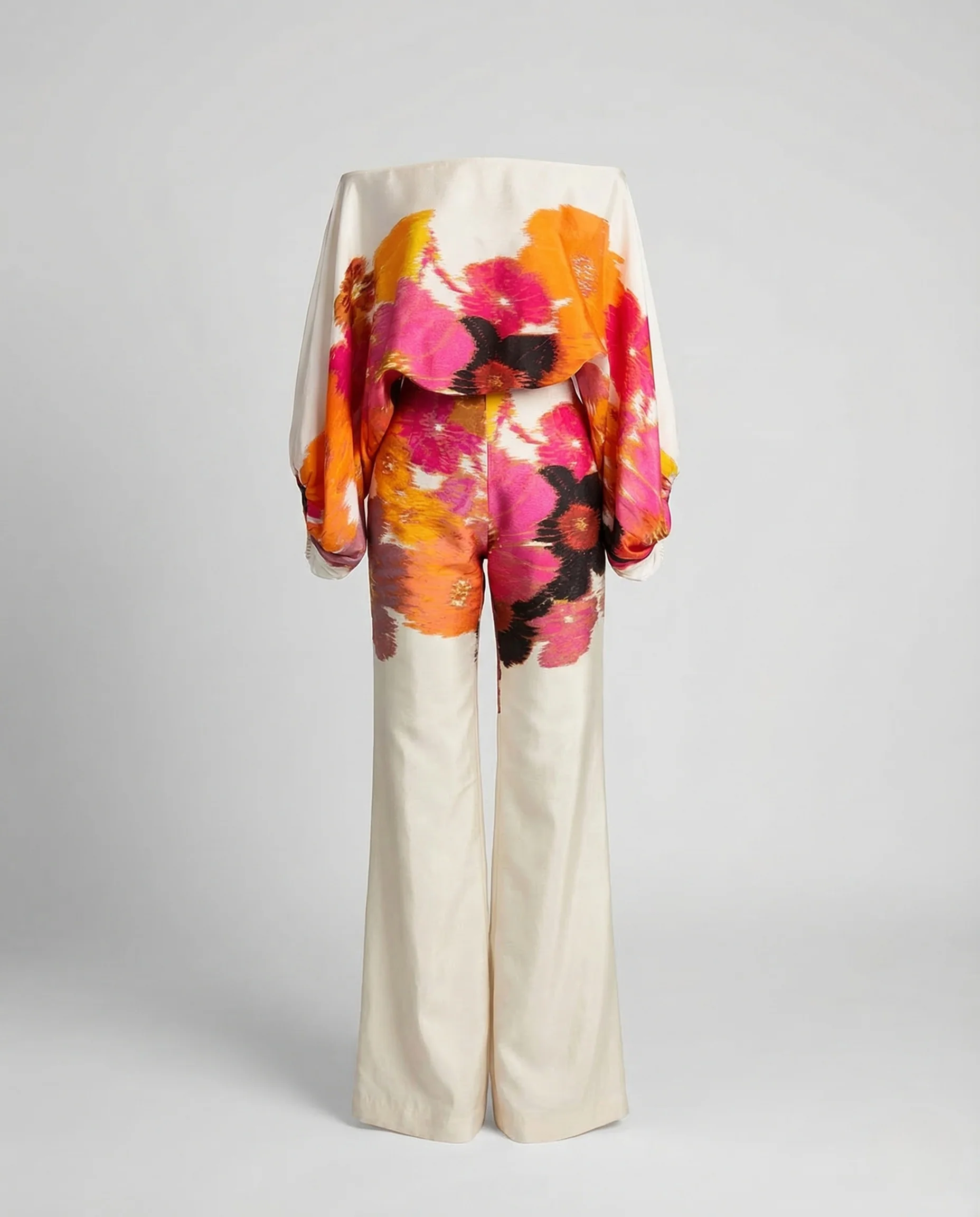 Damen Jumpsuit Schulterfrei Weites Bein - Image 5