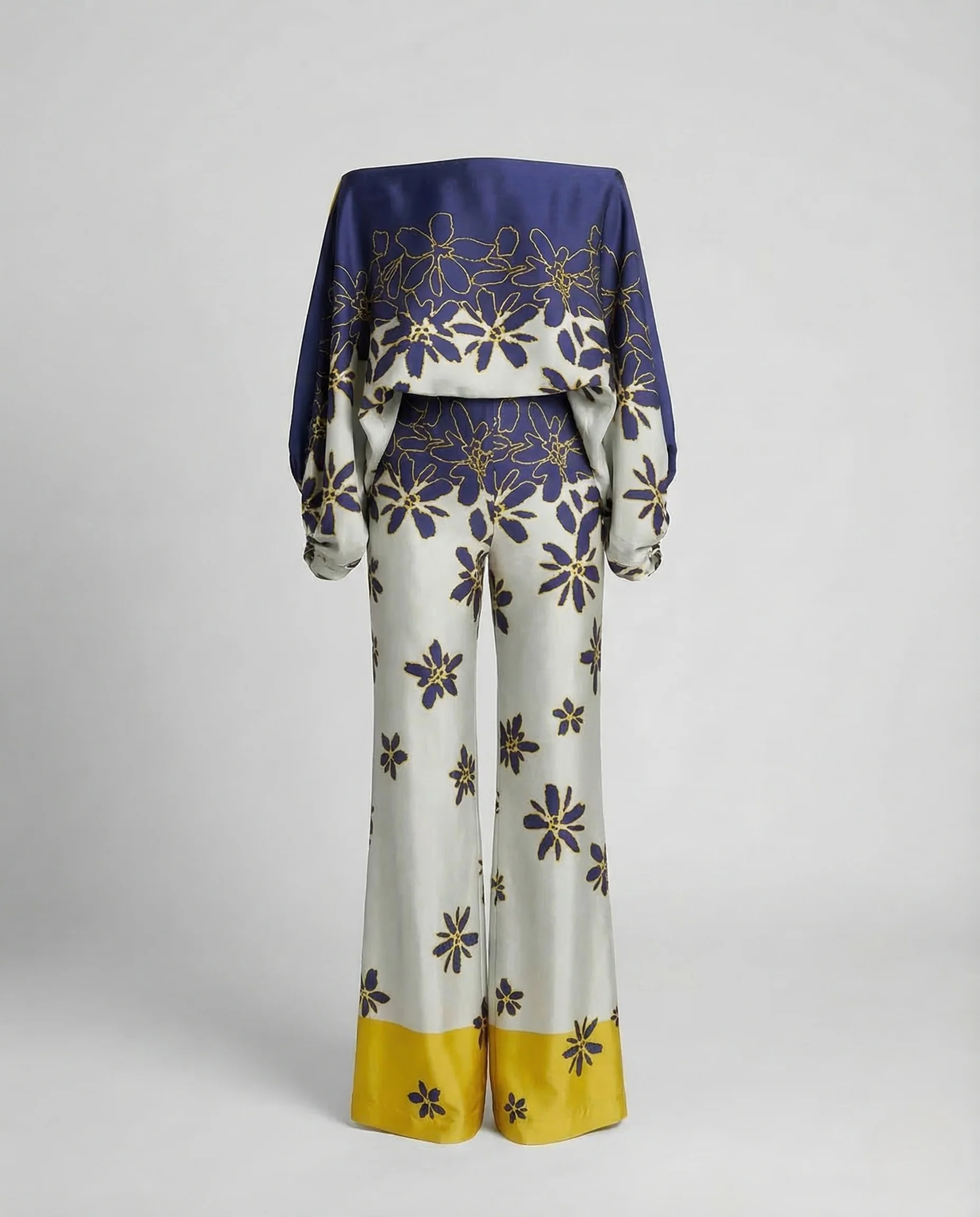 Damen Jumpsuit Schulterfrei Weites Bein - Image 6