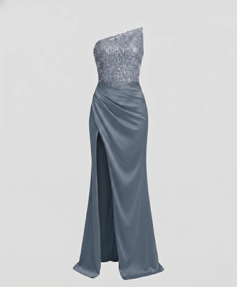 Damen Abendkleid Elegant Schulterfrei - Image 9