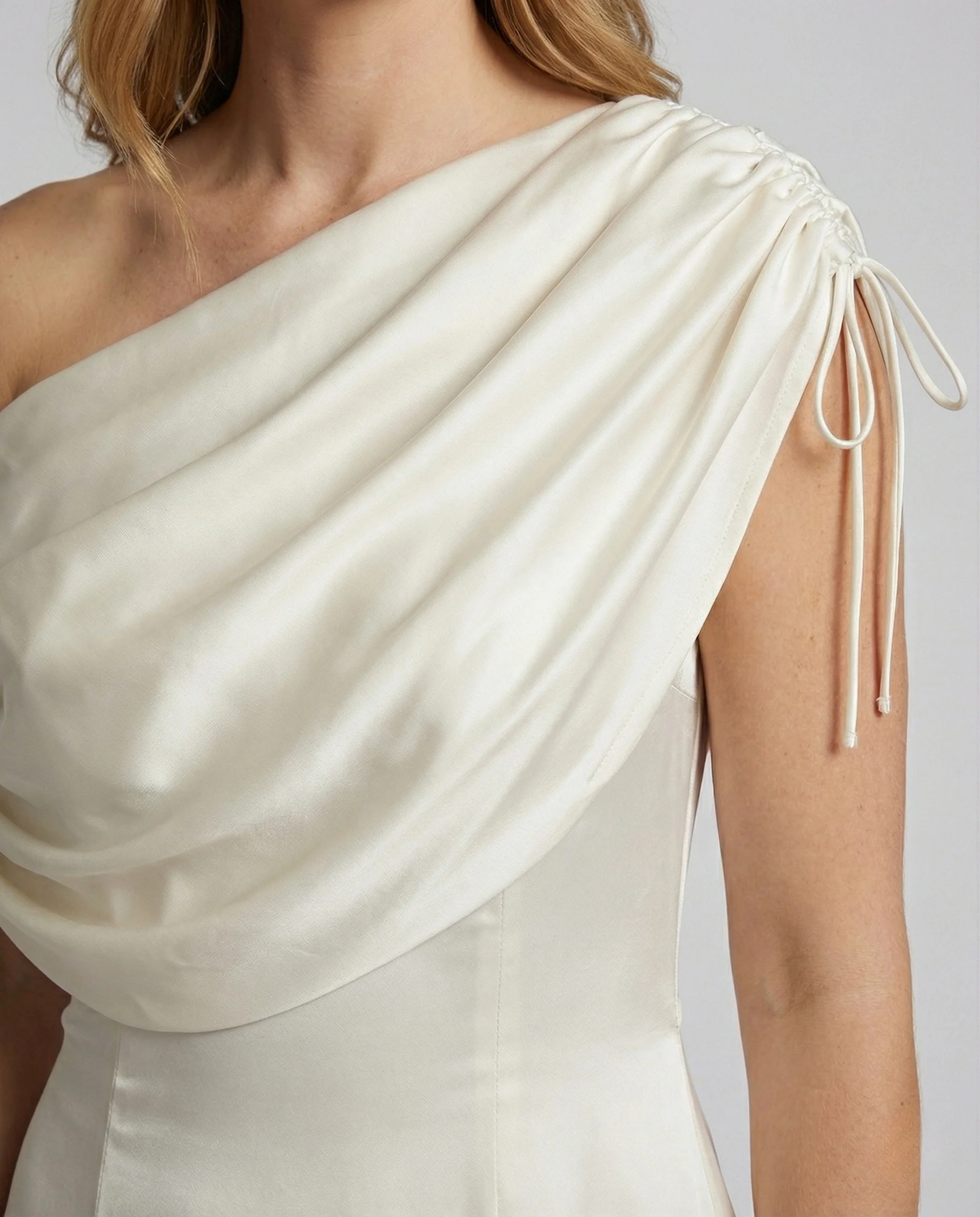 Damen Drapé Abendkleid in A-Linie - Image 3