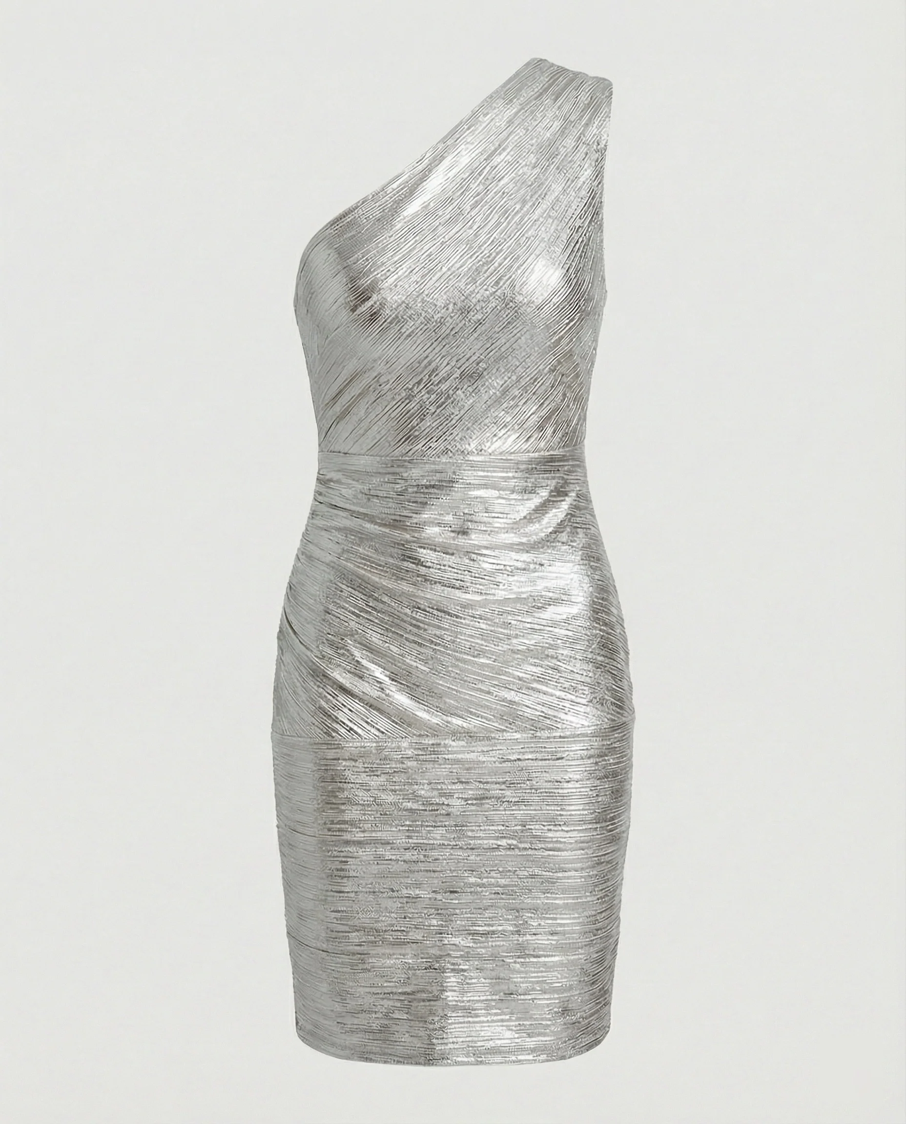 Schulterfreies Bandage Minikleid Damen - Image 2