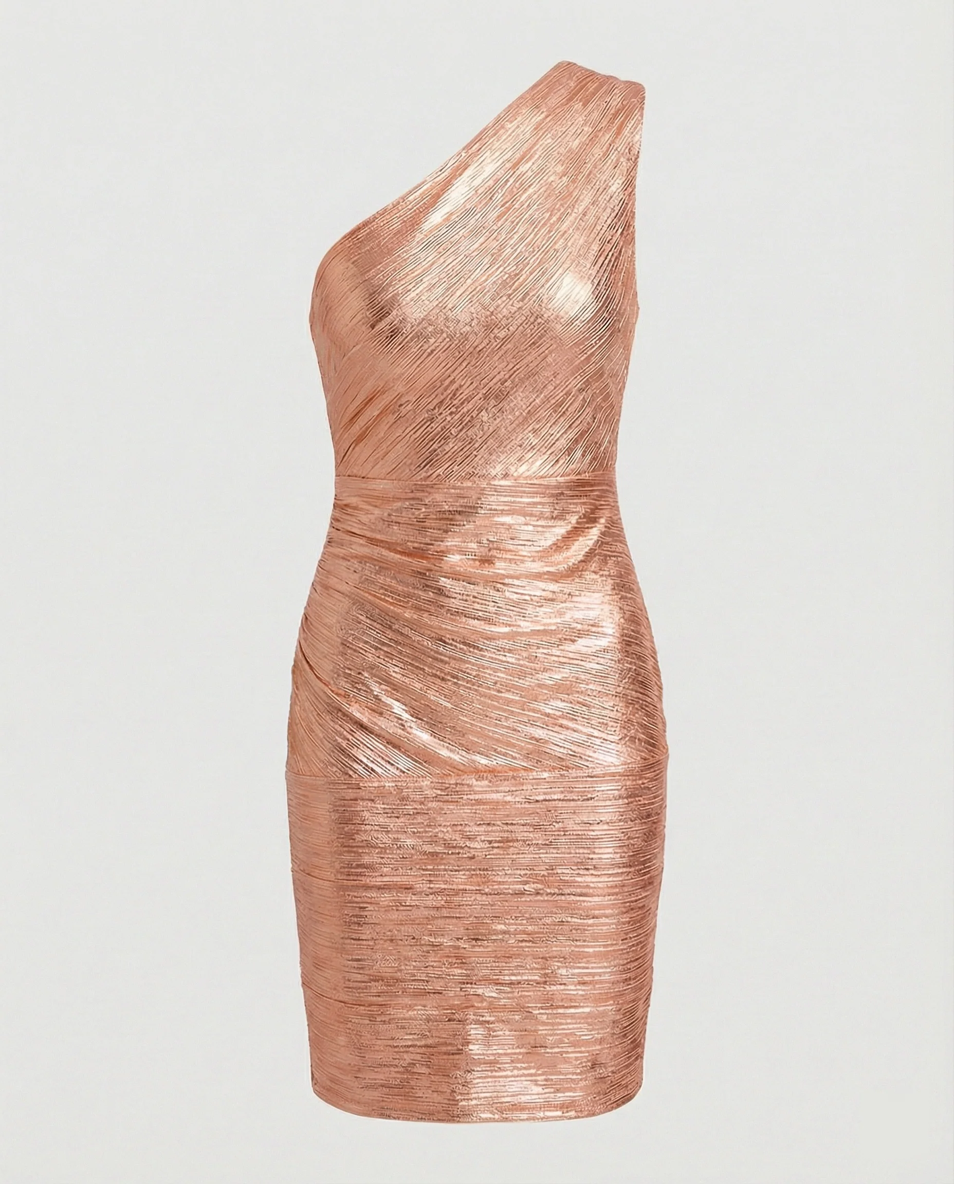 Schulterfreies Bandage Minikleid Damen - Image 6