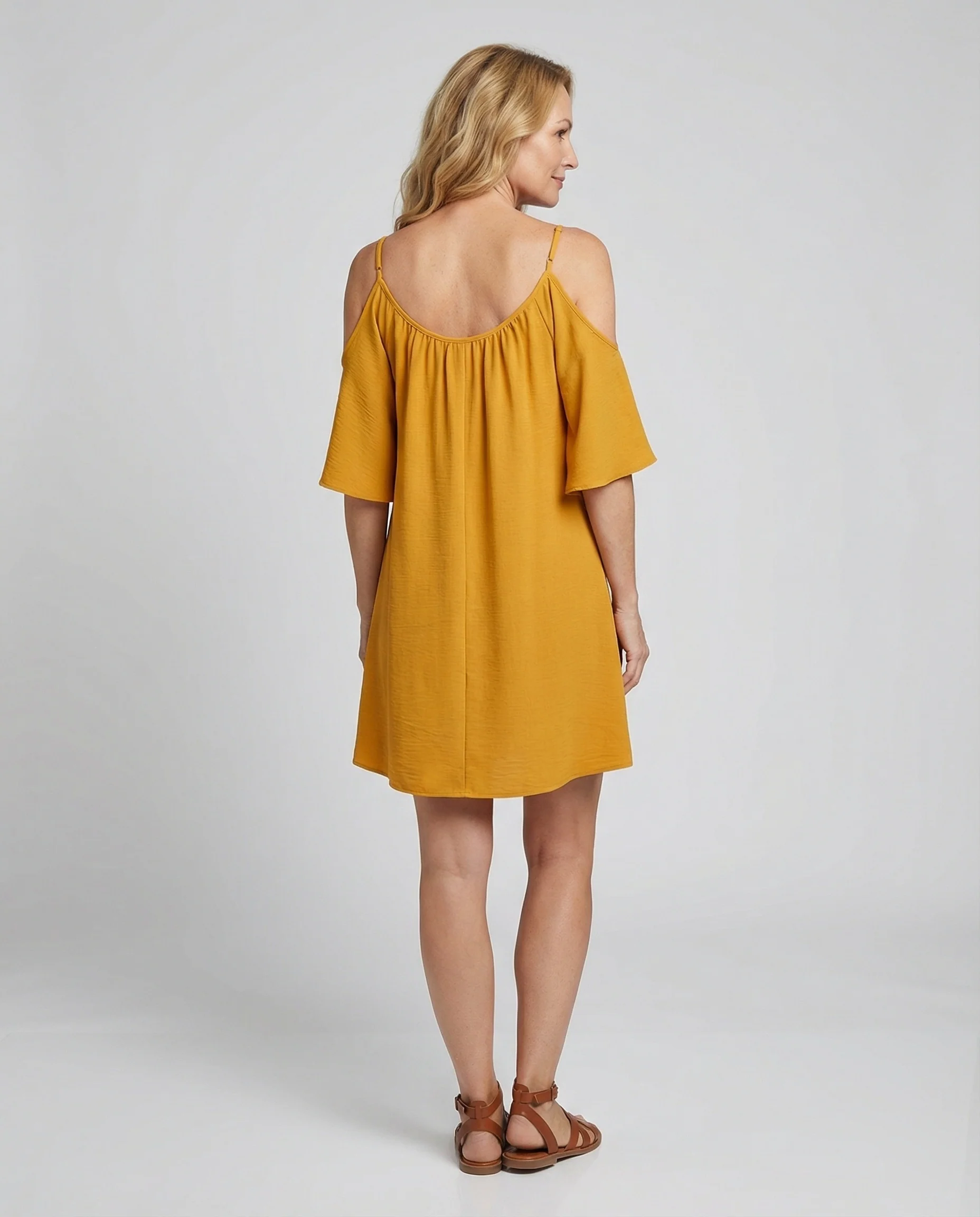 Damen Sommerkleid schulterfrei luftig - Image 2