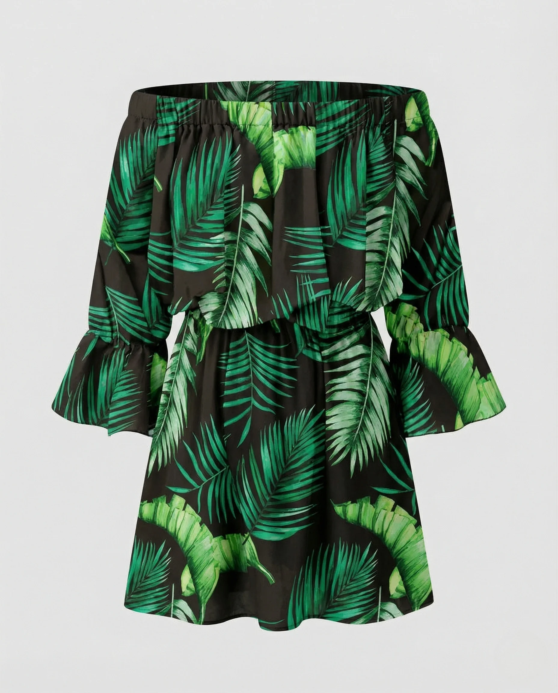 Damen Carmen Minikleid mit Volantsaum - Image 6