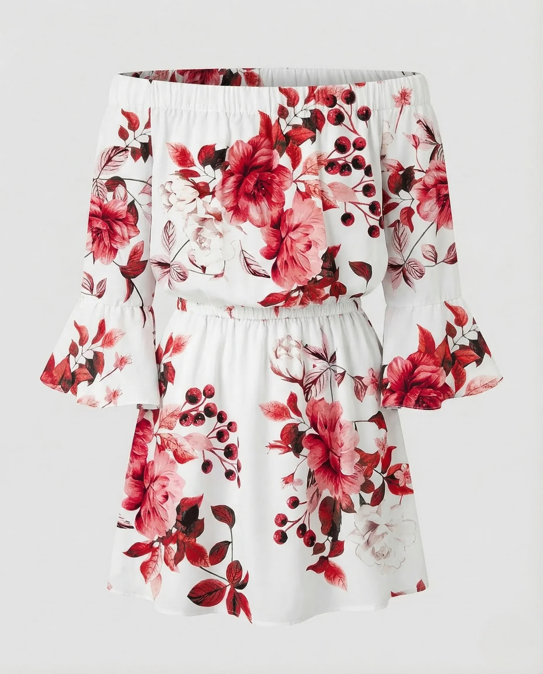 Damen Volant Minikleid Carmen - Image 10