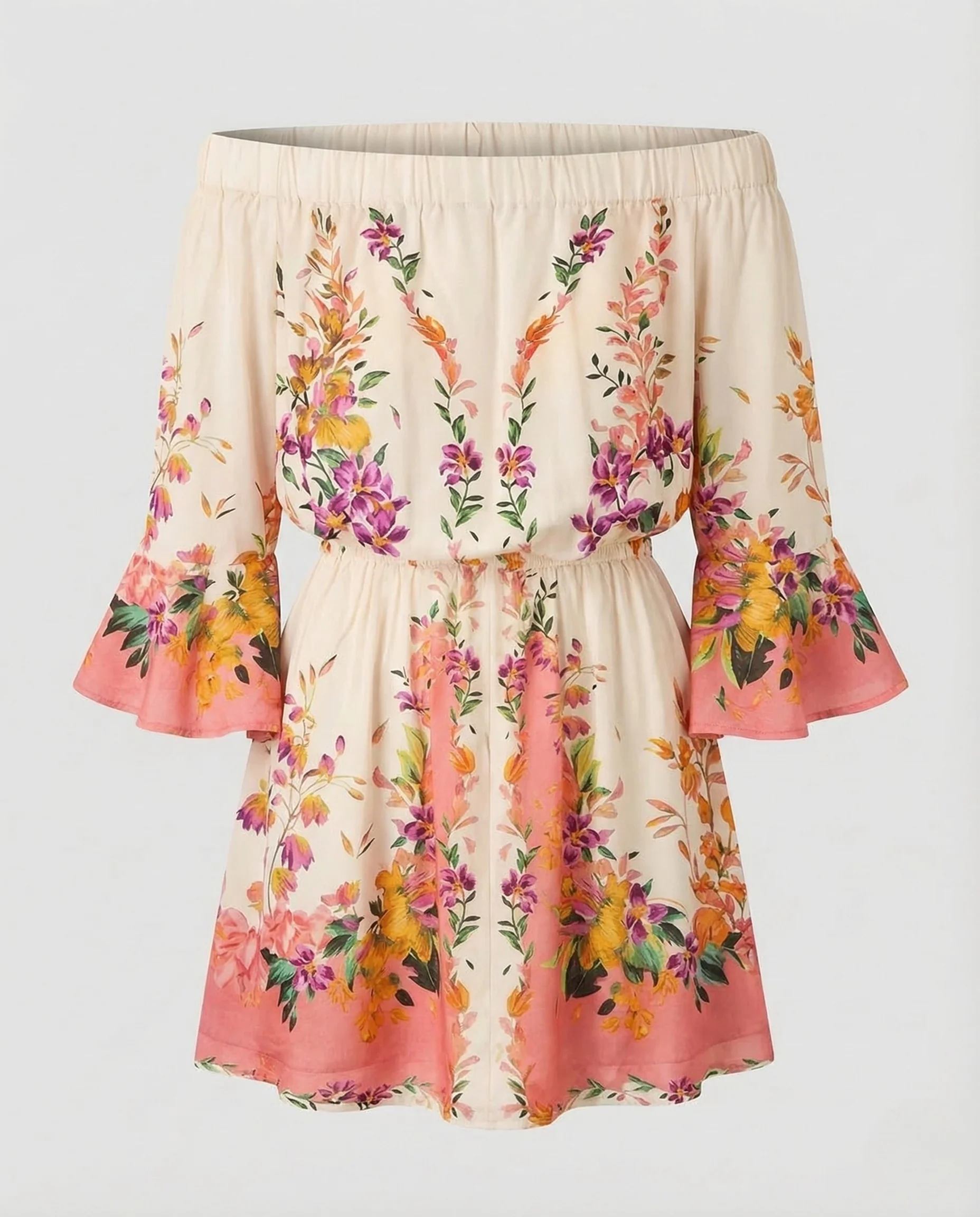 Damen Volant Minikleid Carmen - Image 6