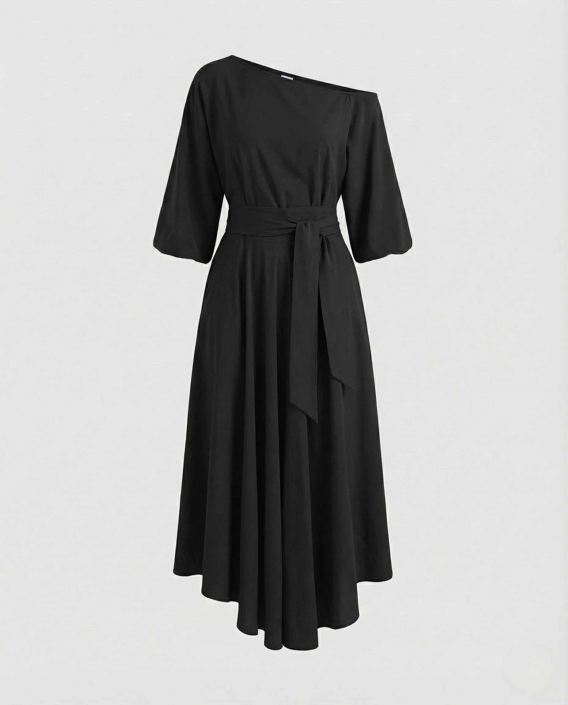Damen Wickelkleid Schulterfrei A Linie - Image 8