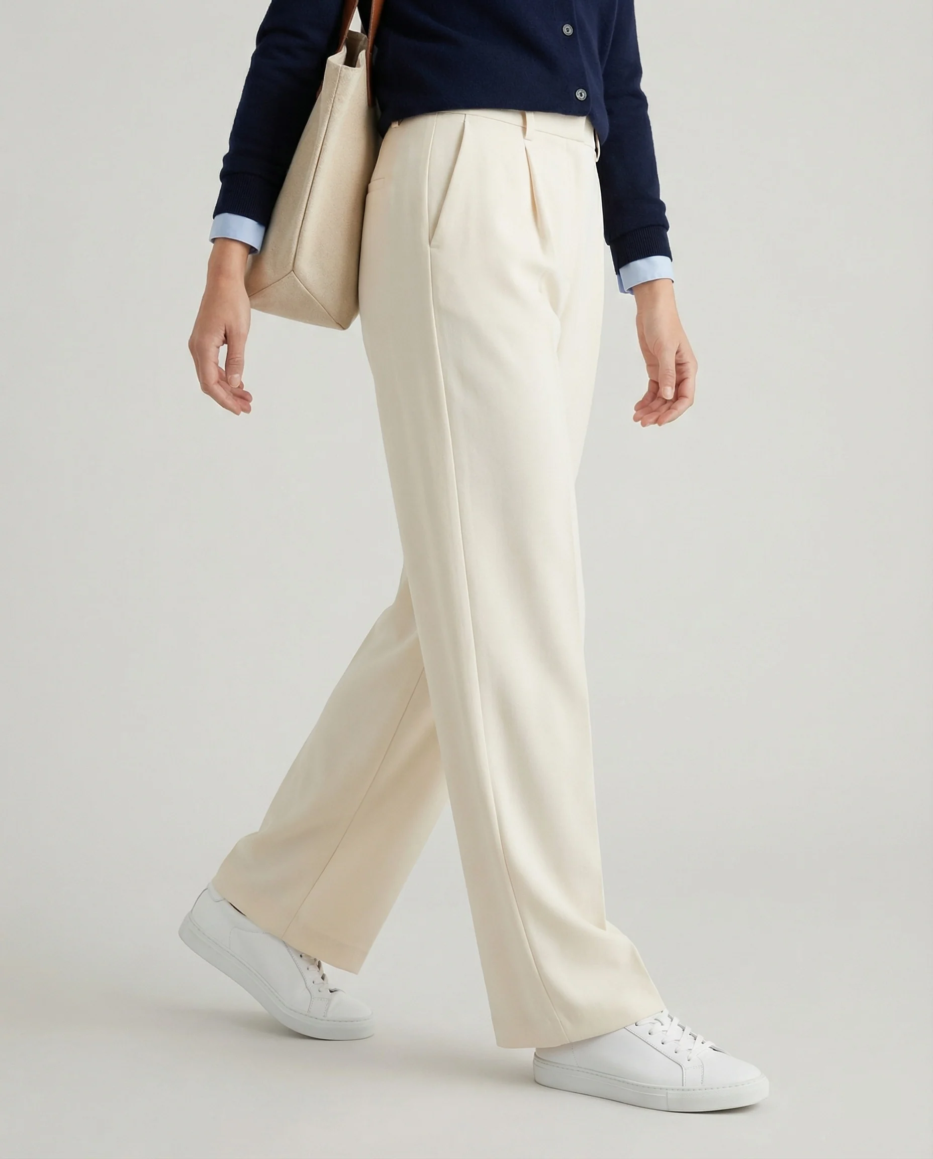 Seidenweiche Twill-Marlenehose mit hoher Bundführung, fixierter Bügelfalte und seitlichen Eingrifftaschen Heidi-Mode - Image 2