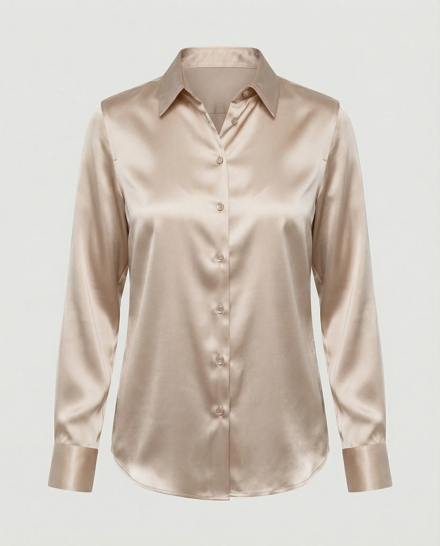 Bluse Damen Satin Seidig - Image 10