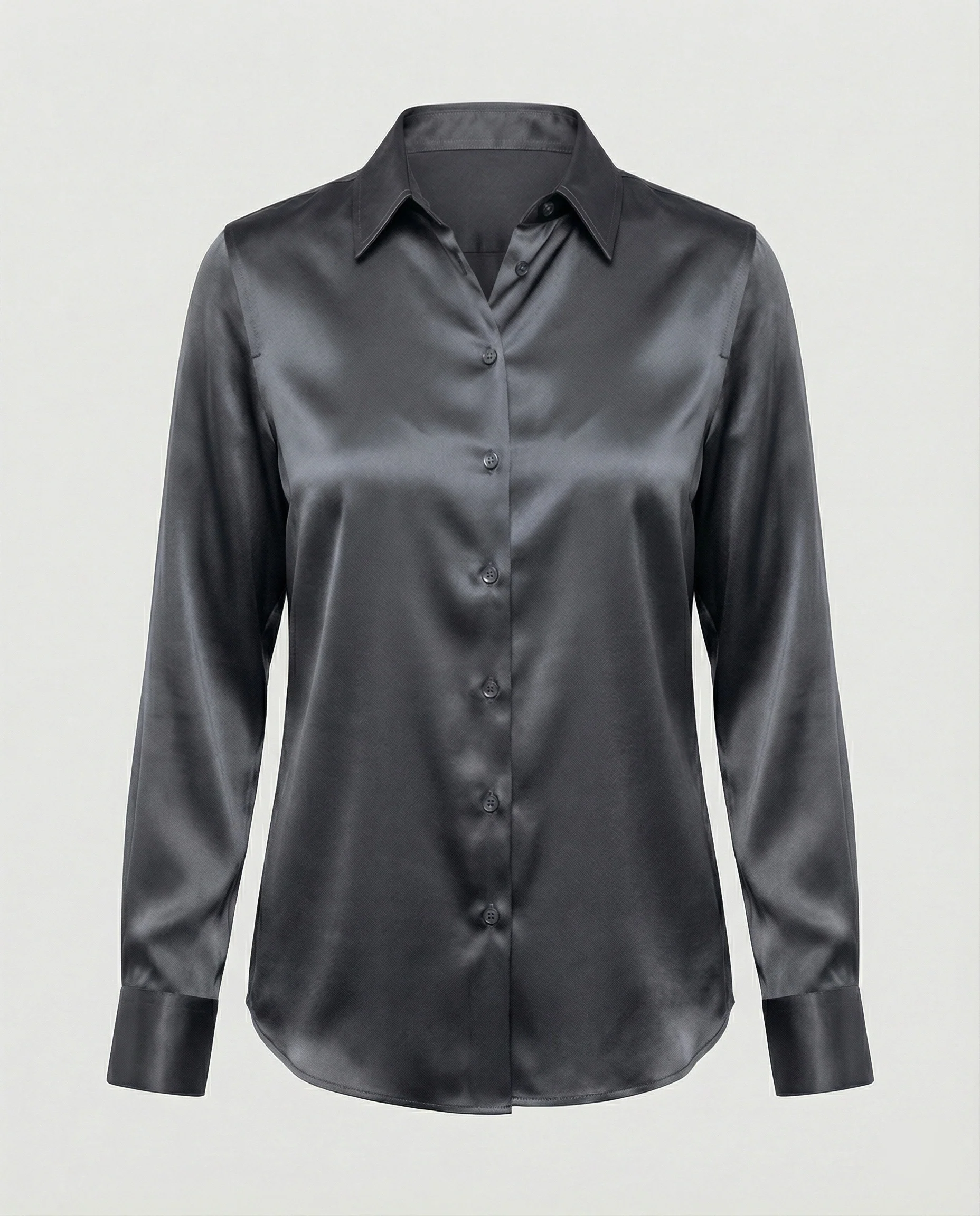 Bluse Damen Satin Seidig - Image 14