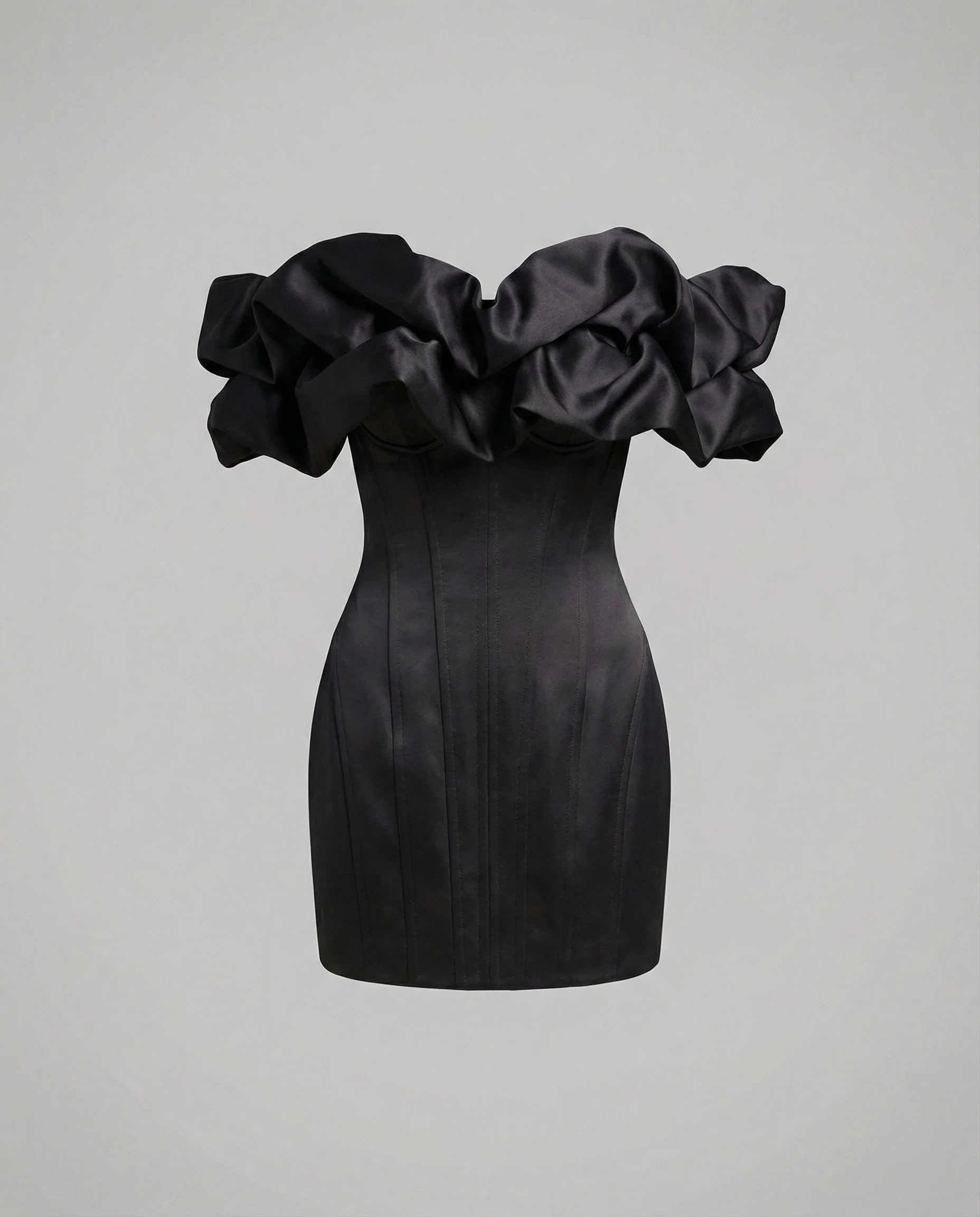 Damen Korsagen Minikleid schulterfrei - Image 2