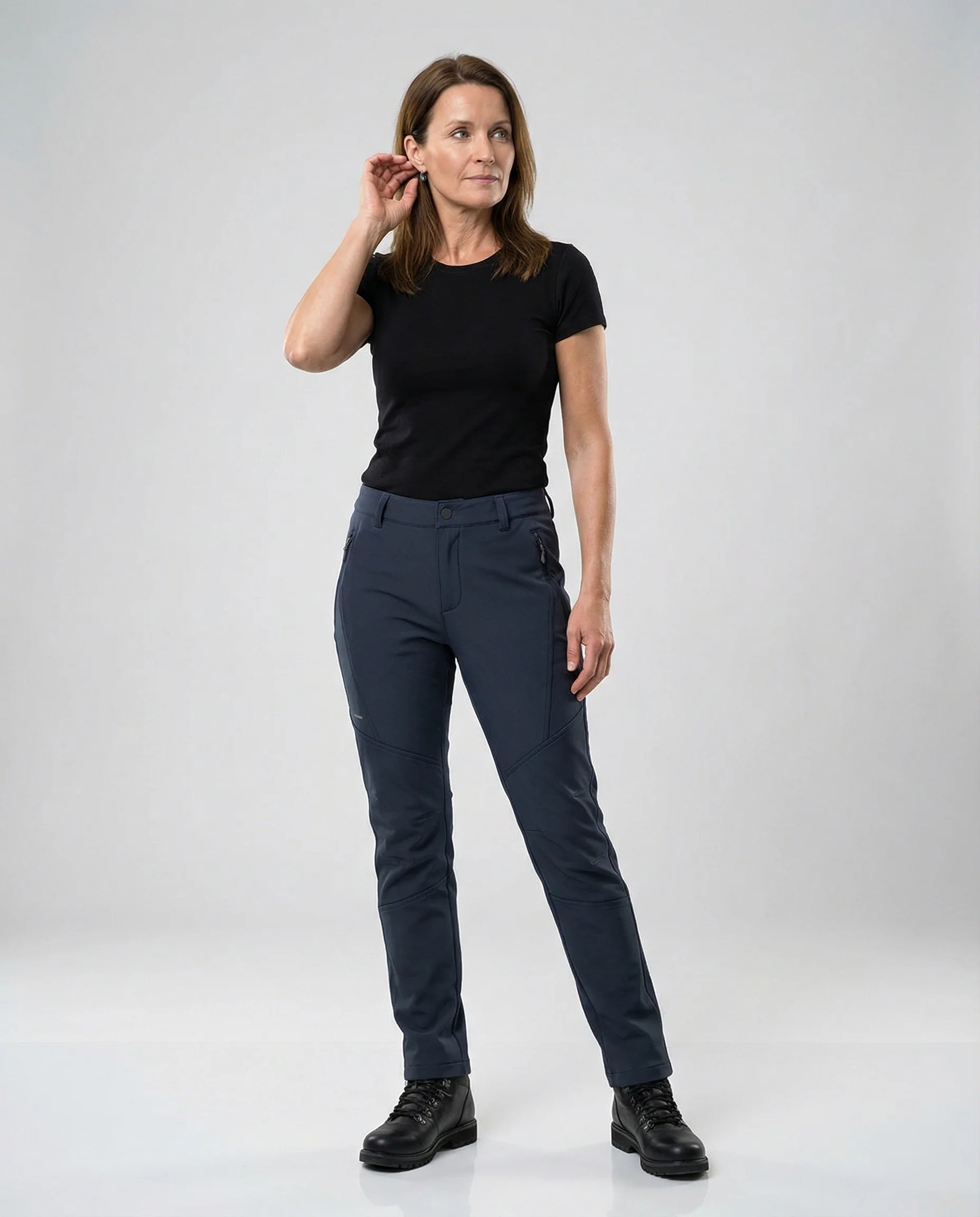 Freizeitkleidung Damen Softshell Wanderhose - Image 6