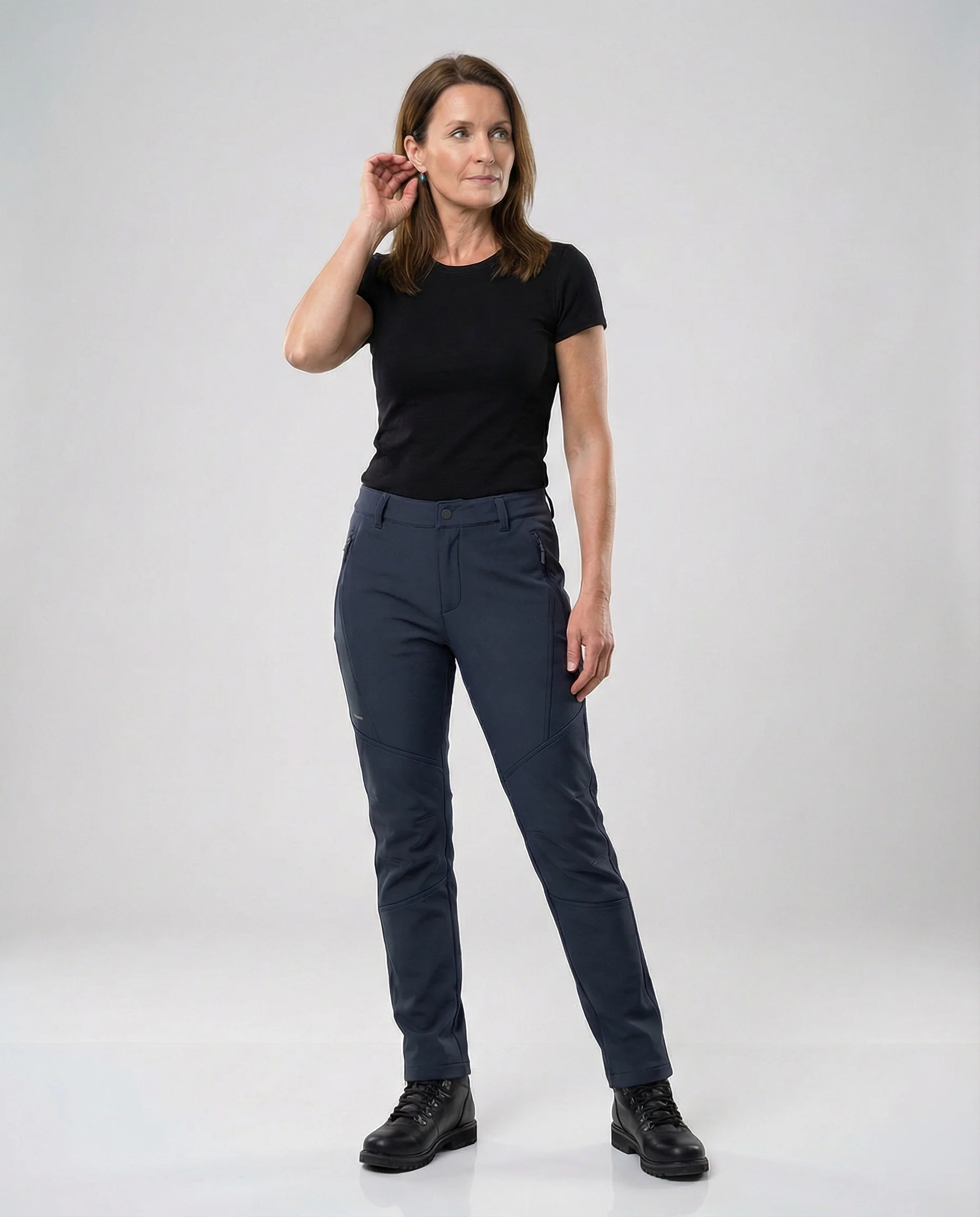 Freizeitkleidung Damen Softshell Wanderhose - Image 7