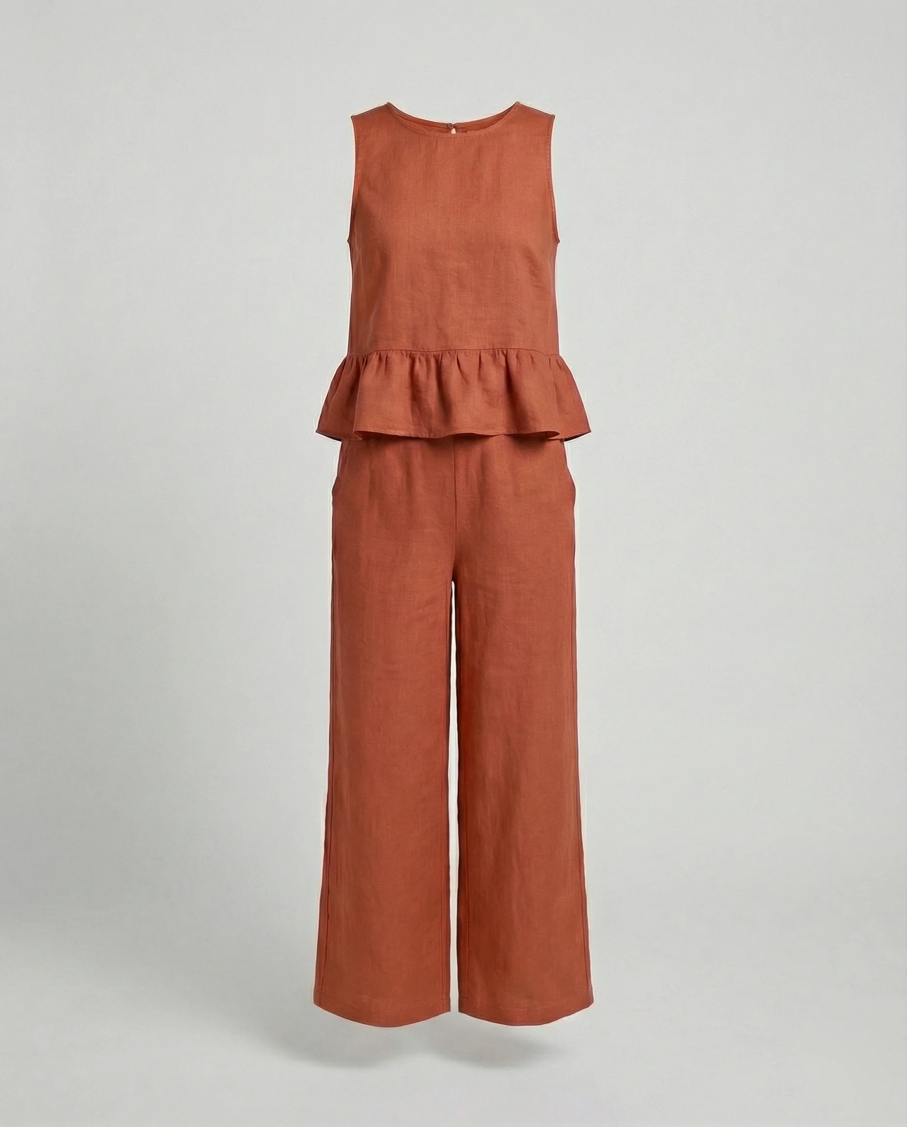Damen Zweiteiler Set Sommer Palazzohose - Image 10
