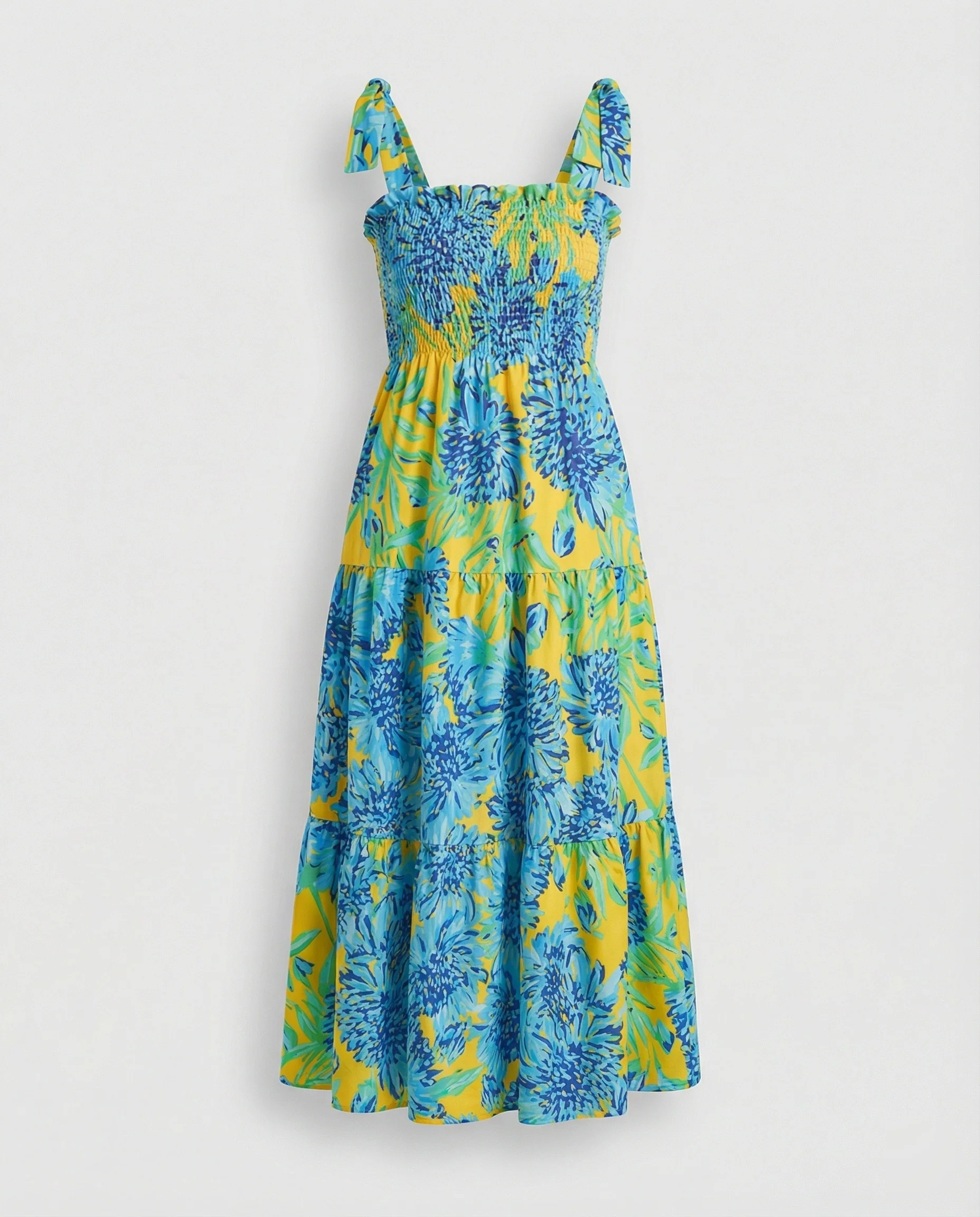 Damen Maxikleid Sommer mit Stufenrock - Image 2