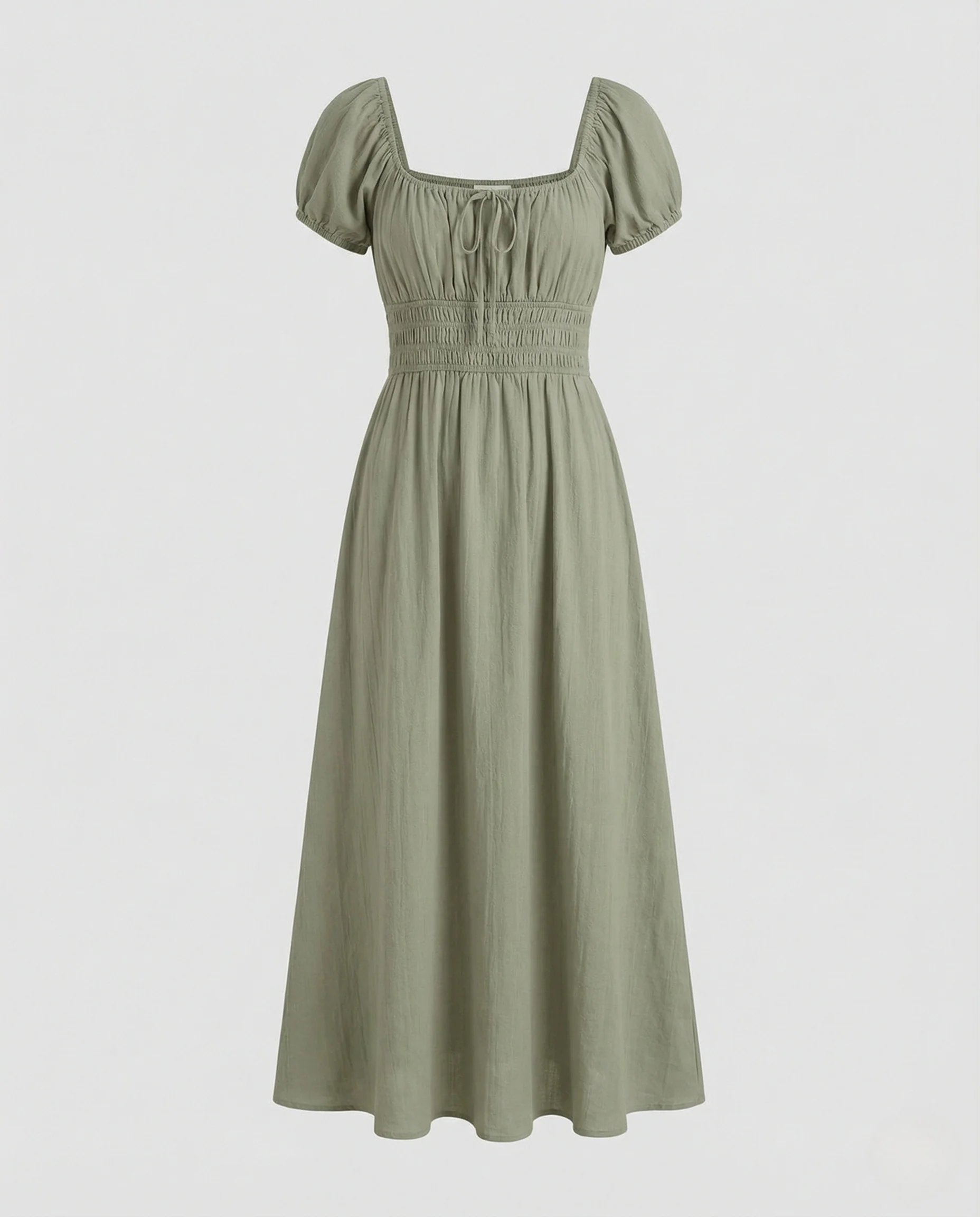 Damen Sommer Maxikleid mit Empire Taille - Image 5