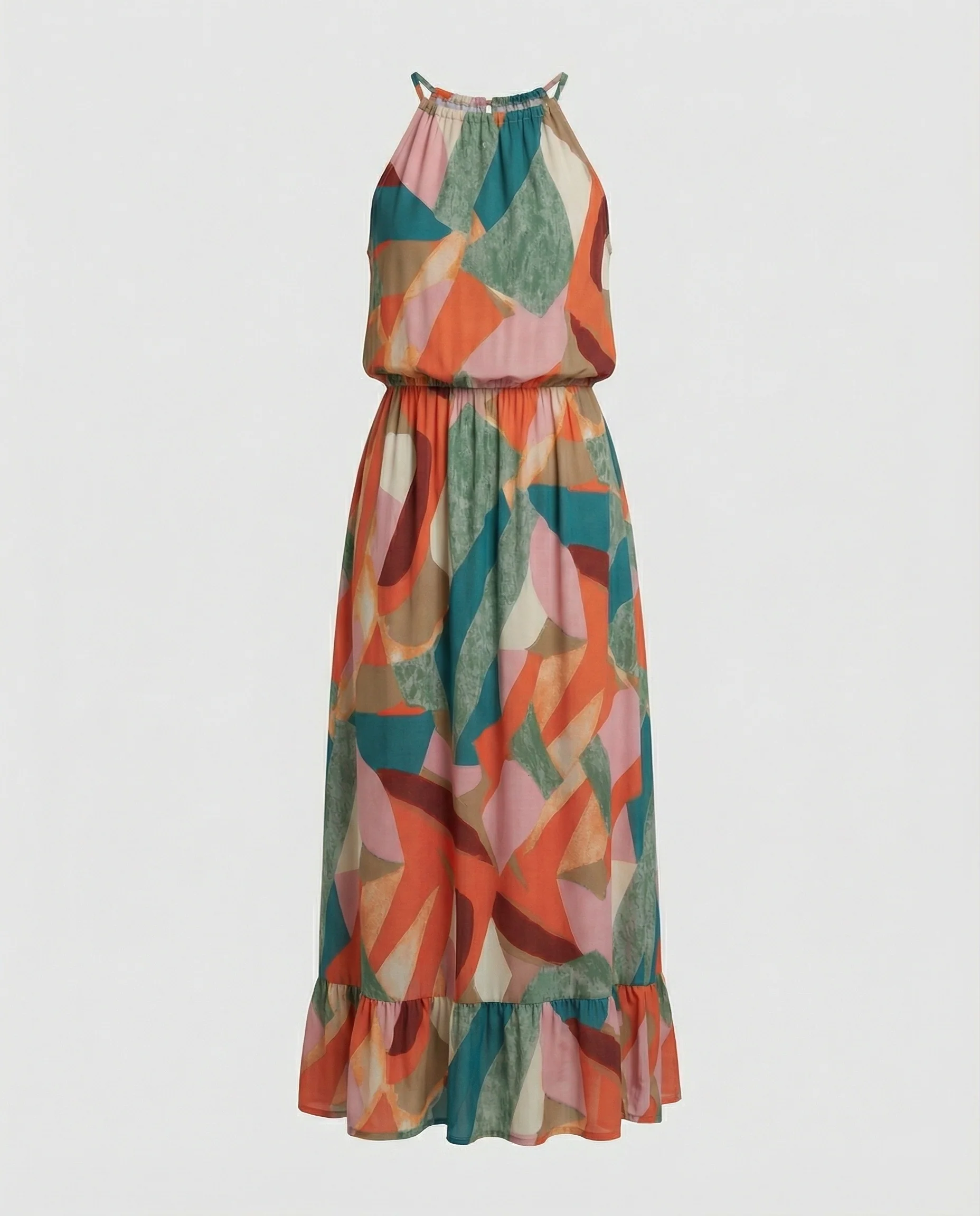 Damen Maxikleid Sommer Halter - Image 4