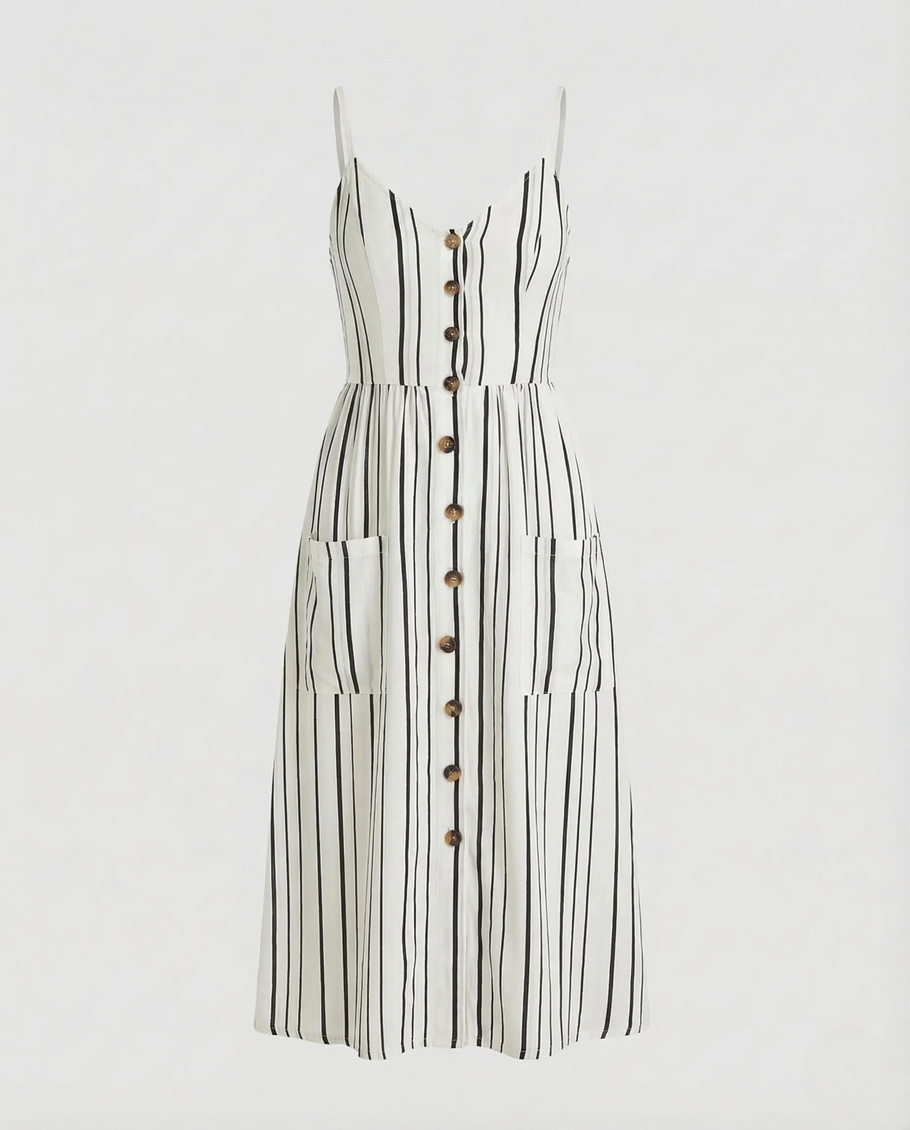 Damen Sommer Midikleid Spaghettiträger - Image 10
