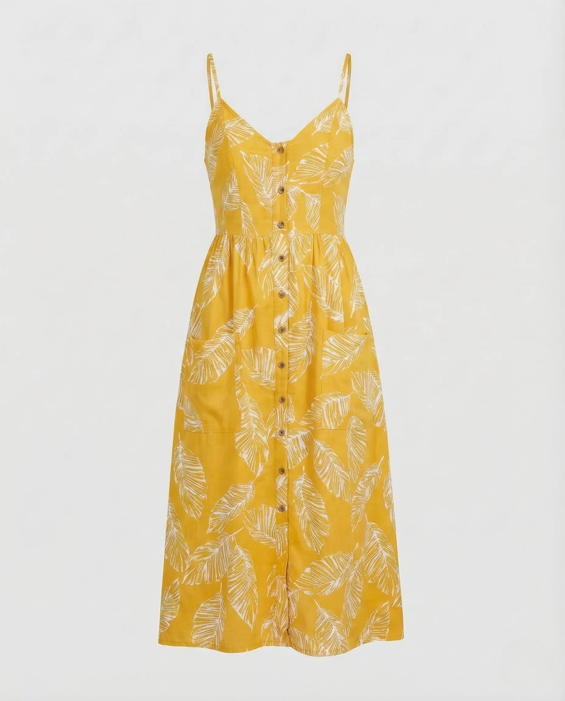 Damen Sommer Midikleid Spaghettiträger - Image 8